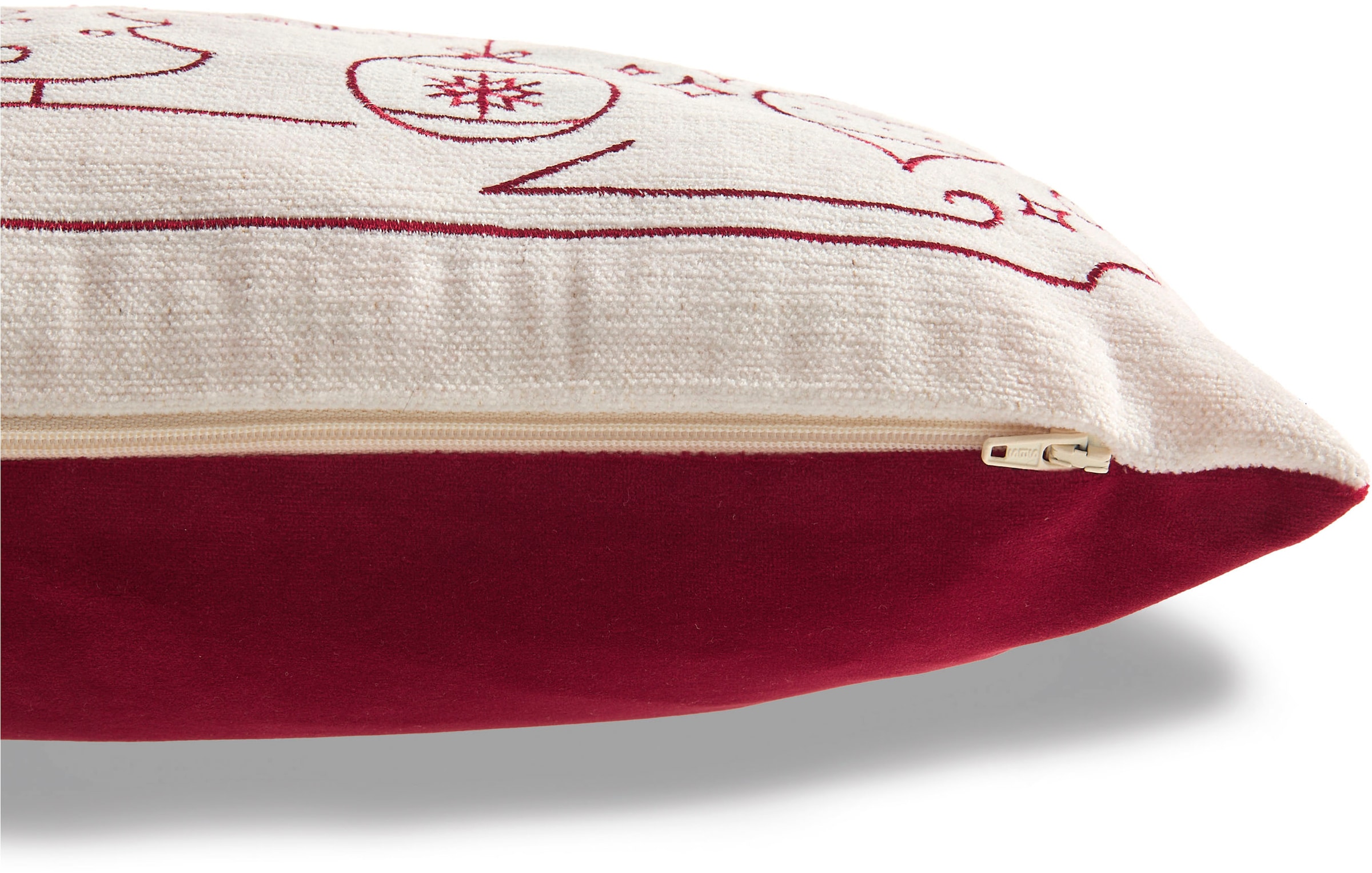 TOM TAILOR HOME Dekokissen »Christmas«, bestickt