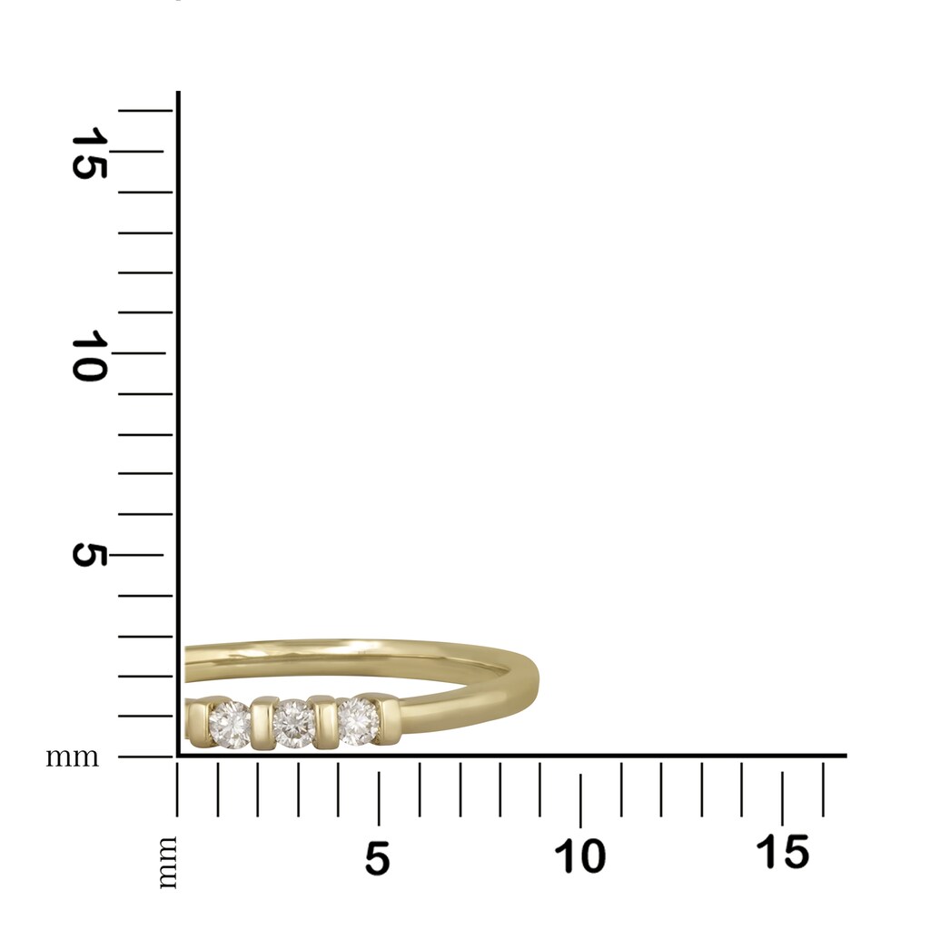 Orolino Fingerring »585/- Gelbgold Brillant«