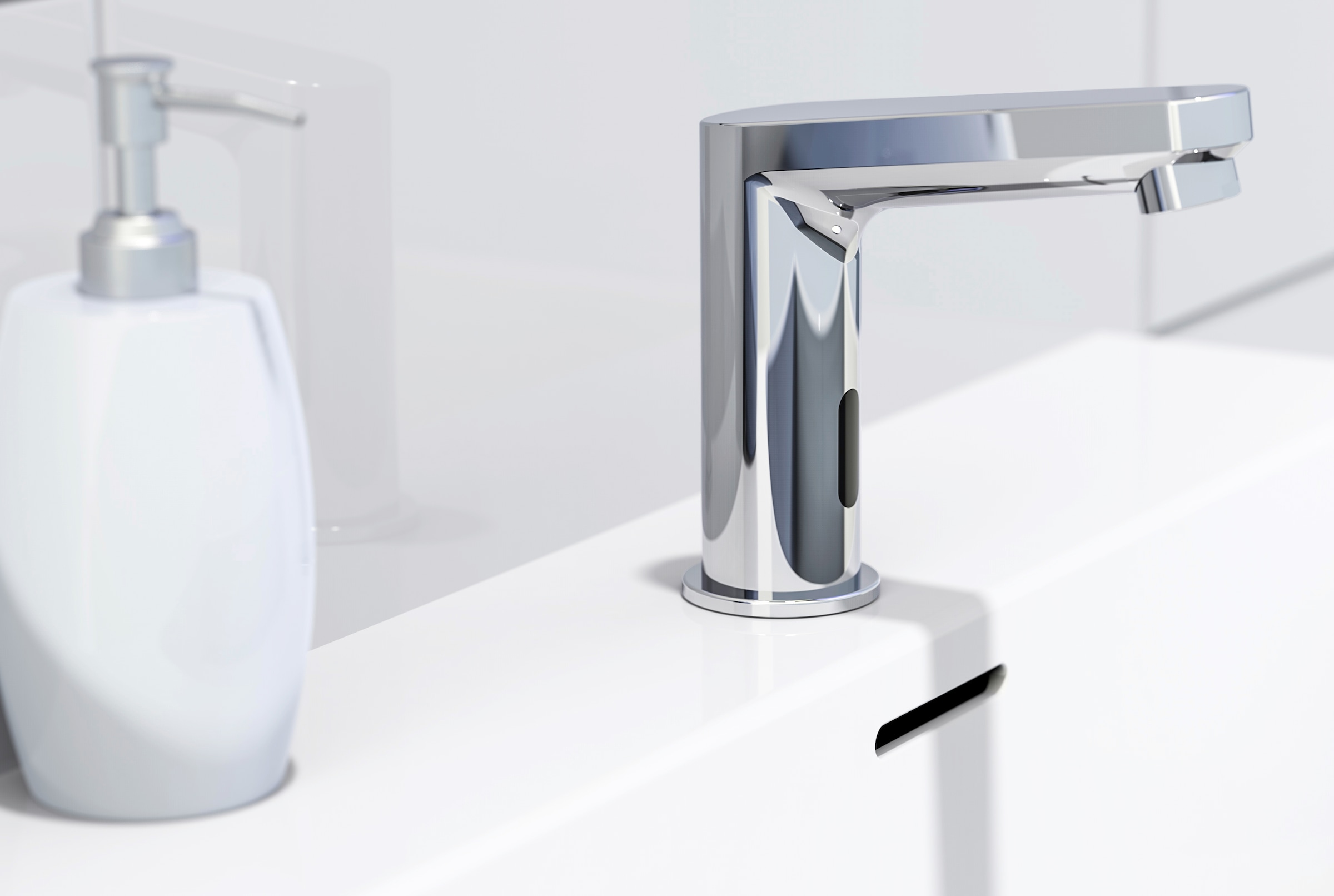 Schütte Waschtischarmatur »VITAL«, Wasserhahn mit Sensor, Mischbatterie, Waschbecken Armaturen in Chrom