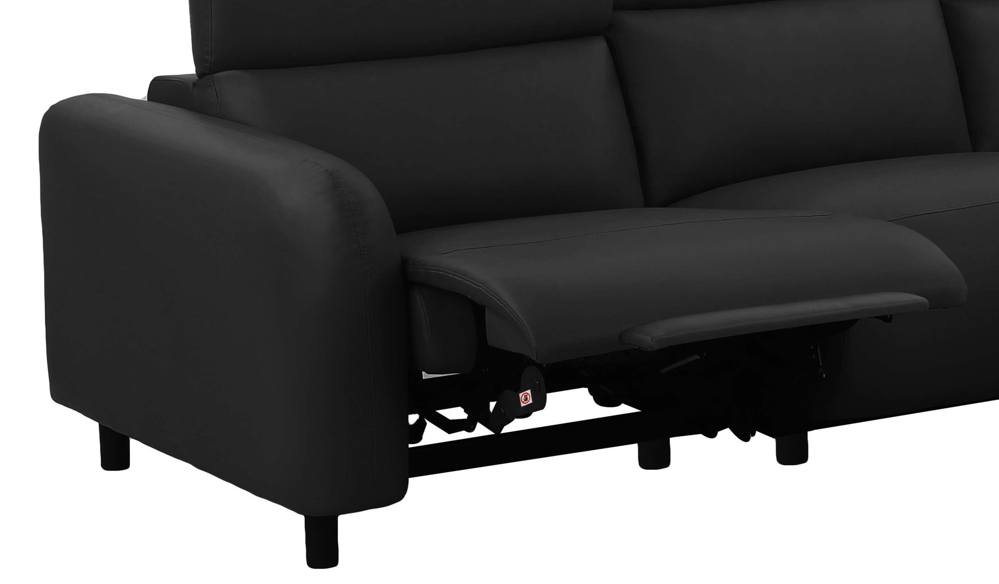 Home affaire Ecksofa »SKAANE Kunstleder, L-Form, 274 cm, manuelle u. elektrische Funktion,«, rundes Design, Kopfteilverstellung, Federkernpolsterung