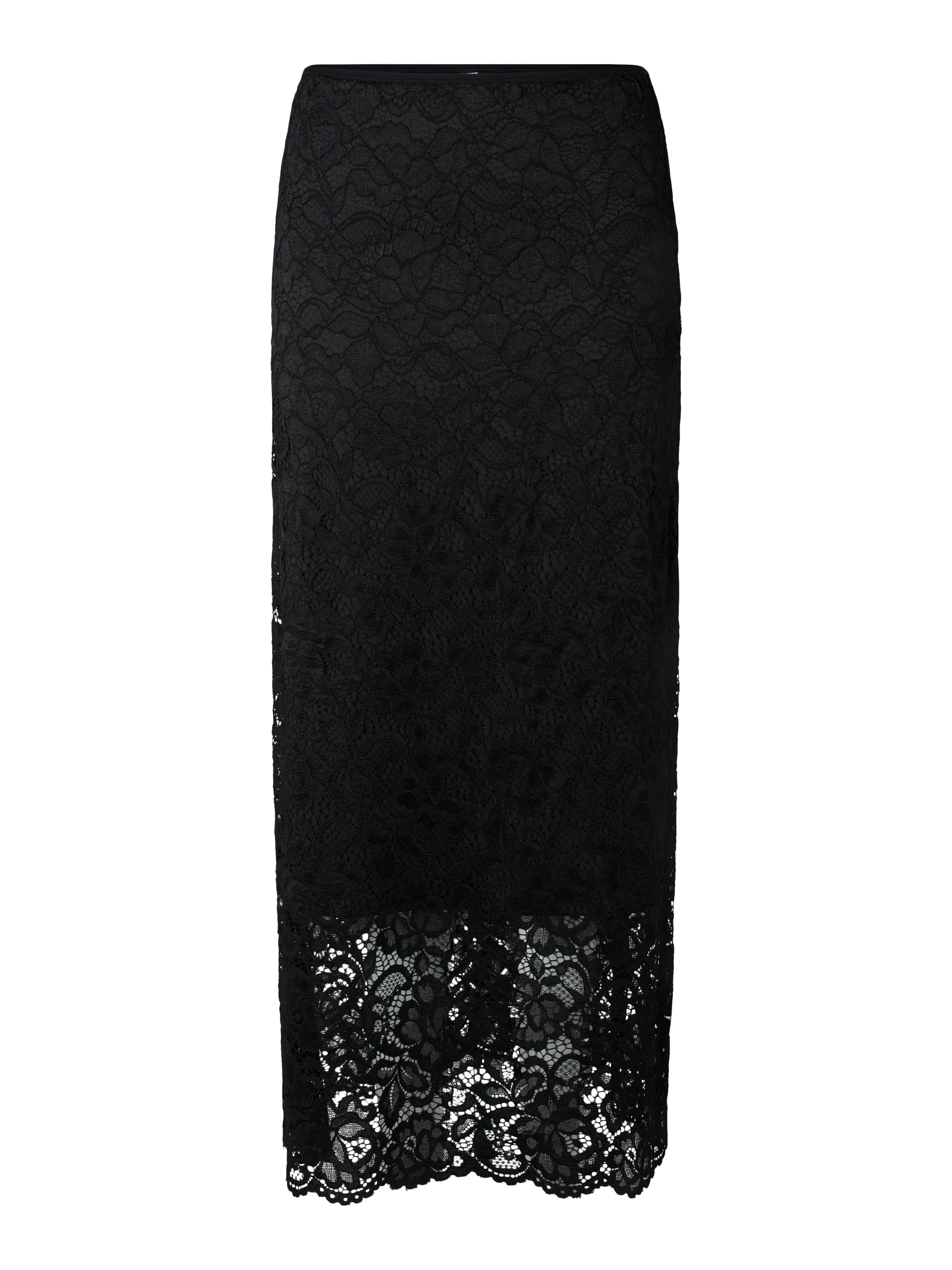 Y.A.S Maxirock »YASLACEY HW LONG LACE SKIRT S. NOOS« Materialmix, high waist