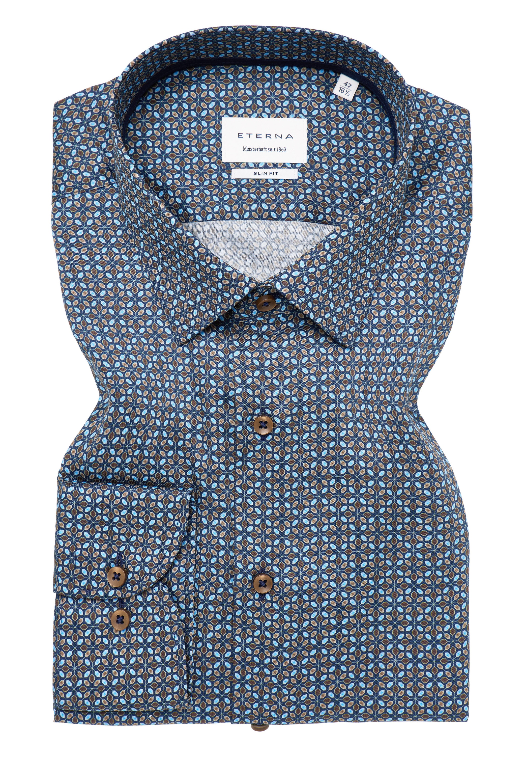Eterna Langarmhemd »SLIM FIT«, NON IRON (bügelfrei)