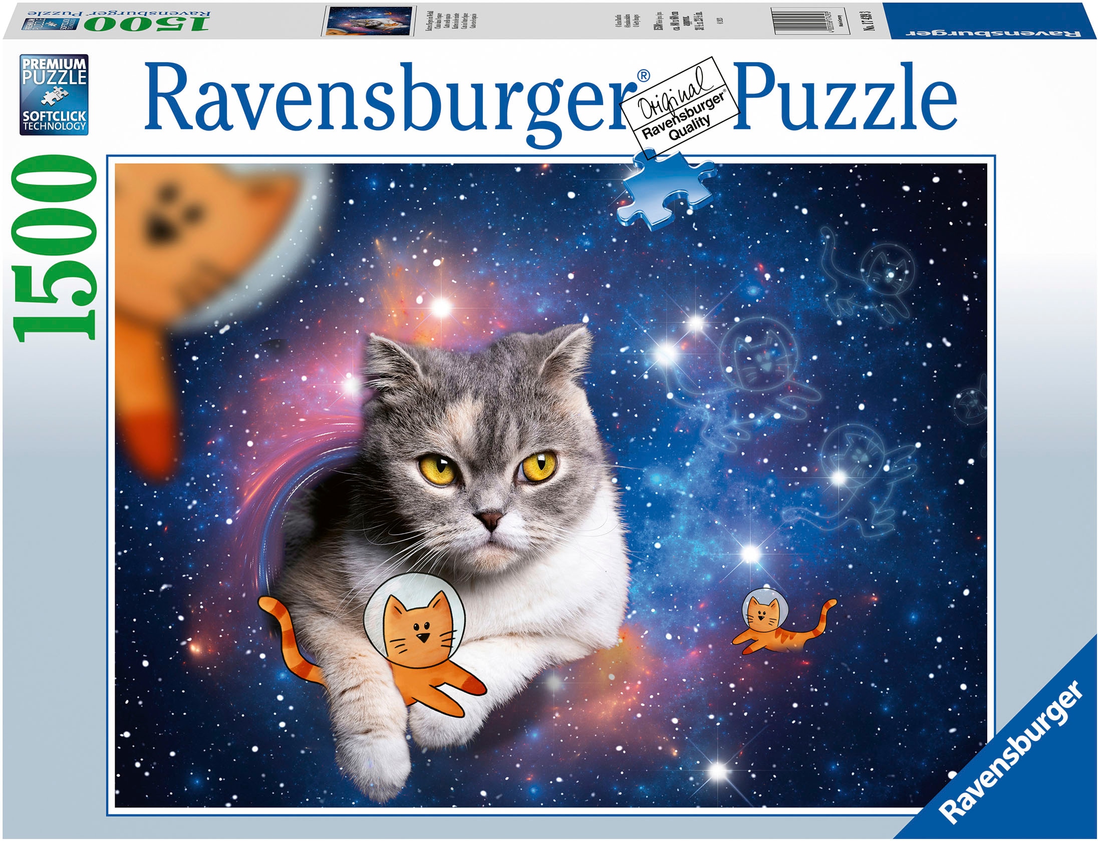 Ravensburger Puzzle »Katzen fliegen im Weltall«, Made in Germany; FSC®- schützt Wald - weltweit