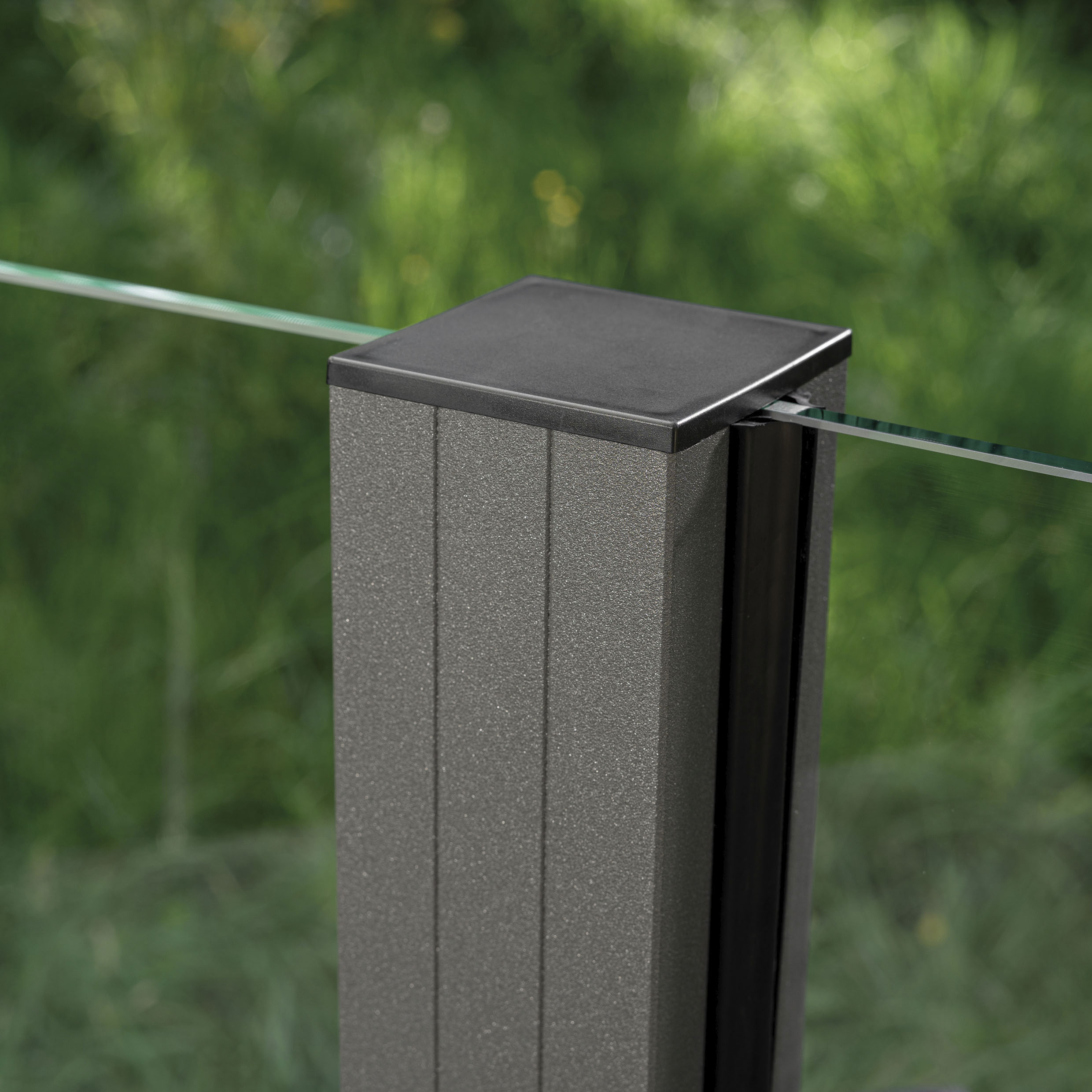 Thumbnail - STAKET PRO Zaun Glaszaun, Gesamtlänge: 3,36 m, 4 Pfosten