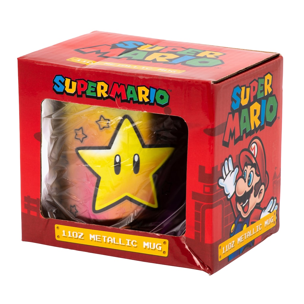 PYRAMID Tasse »Metallic Tasse - Super Mario - Star Power«, (1 tlg.)