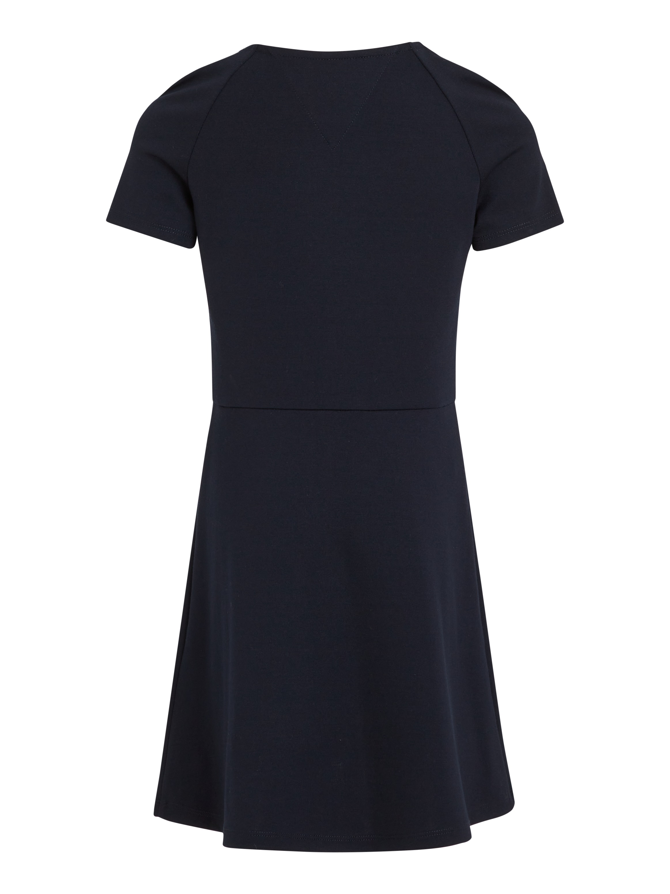 Tommy Hilfiger A-Linien-Kleid »PUNTO FIT & FLARE DRESS SS« Kinder bis 16 Jahre mit Logoschriftzug