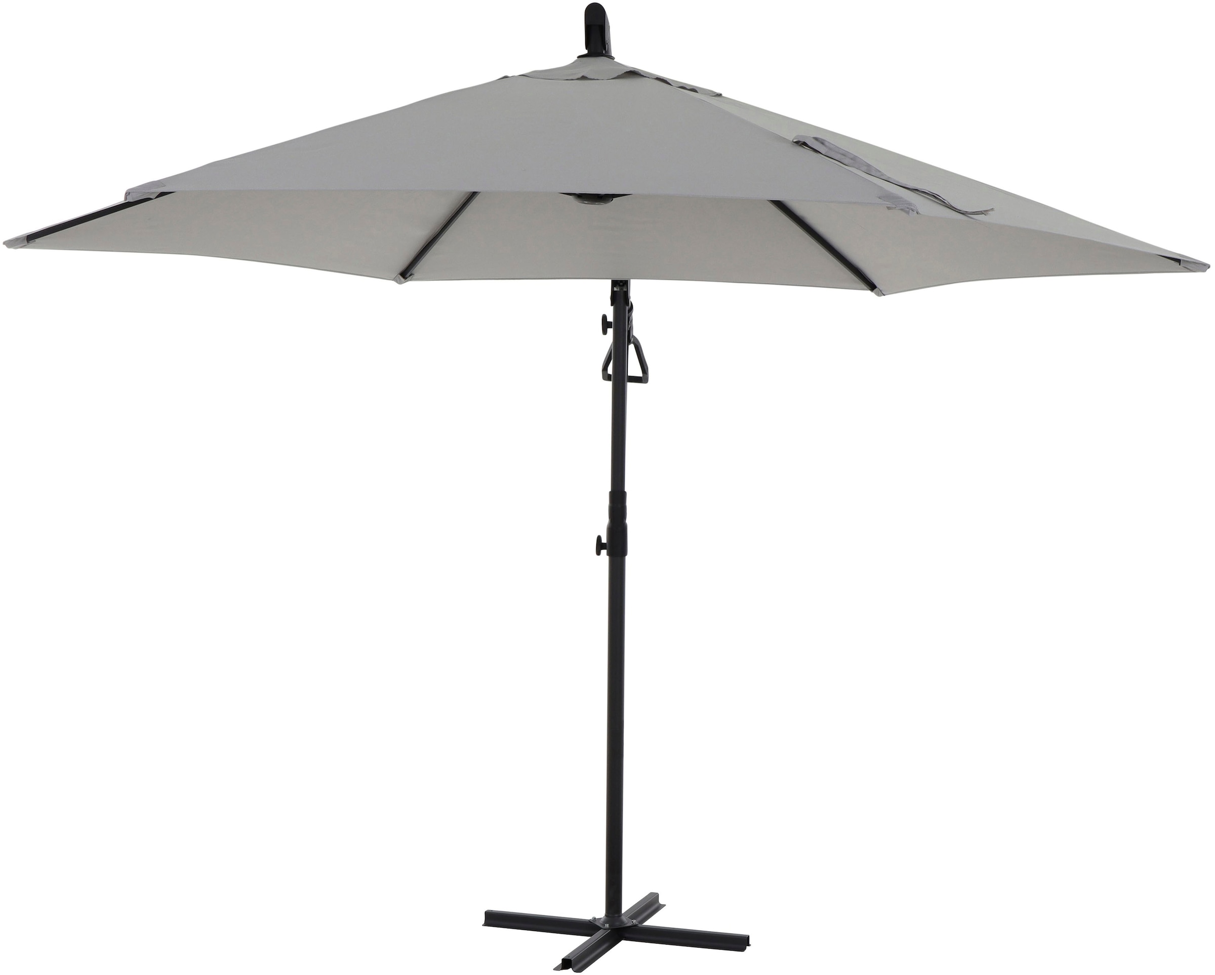 Siena Garden Ampelschirm »Leo N+«, (Set), Ø3m, inkl. 2 Beschwerungsplatten und Schutzhülle