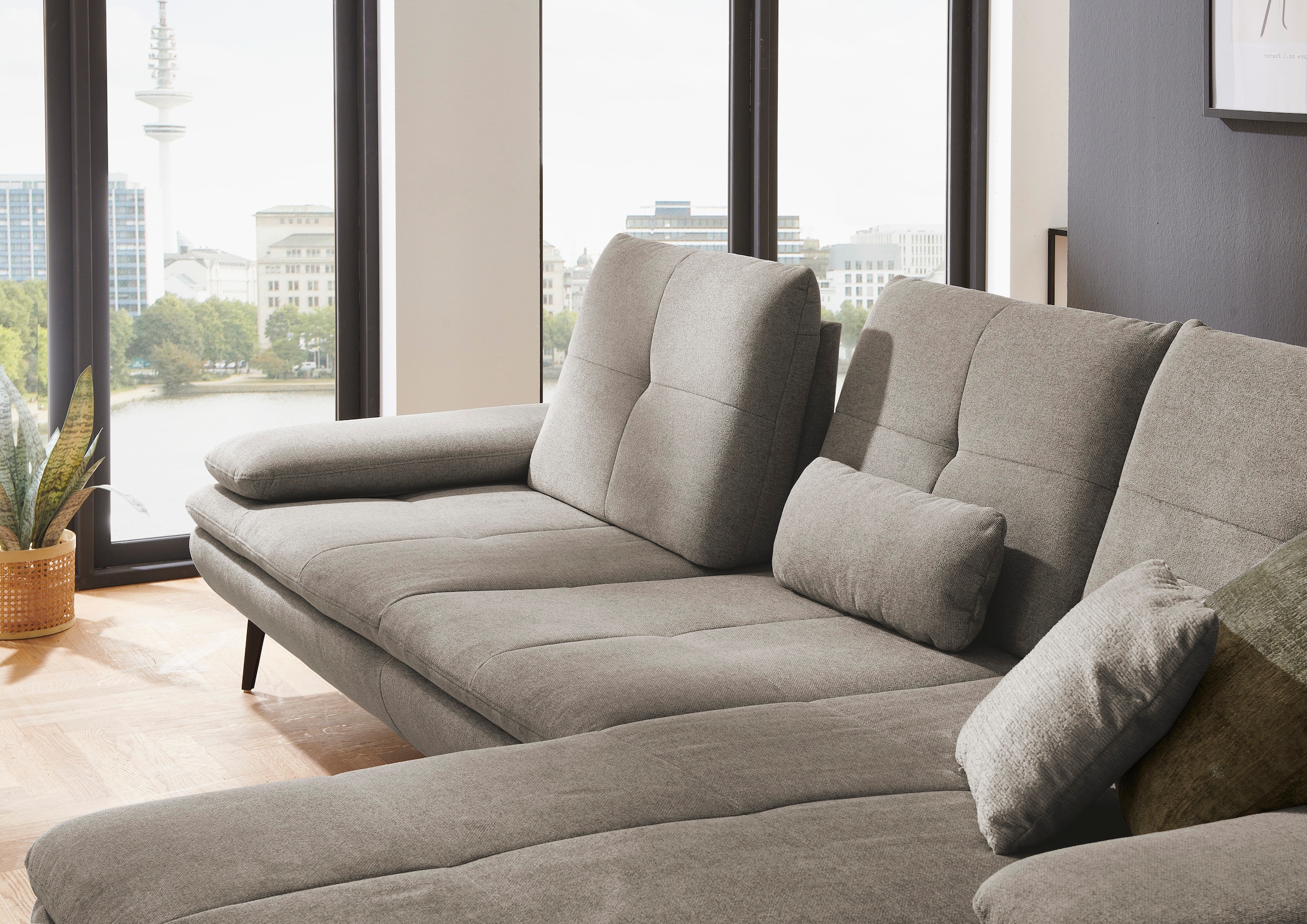Die PlanBar Ecksofa »MP-IN23002 L-Form«, (2 St.), wahlweise mit Armteil- und Sitztiefenverstellung