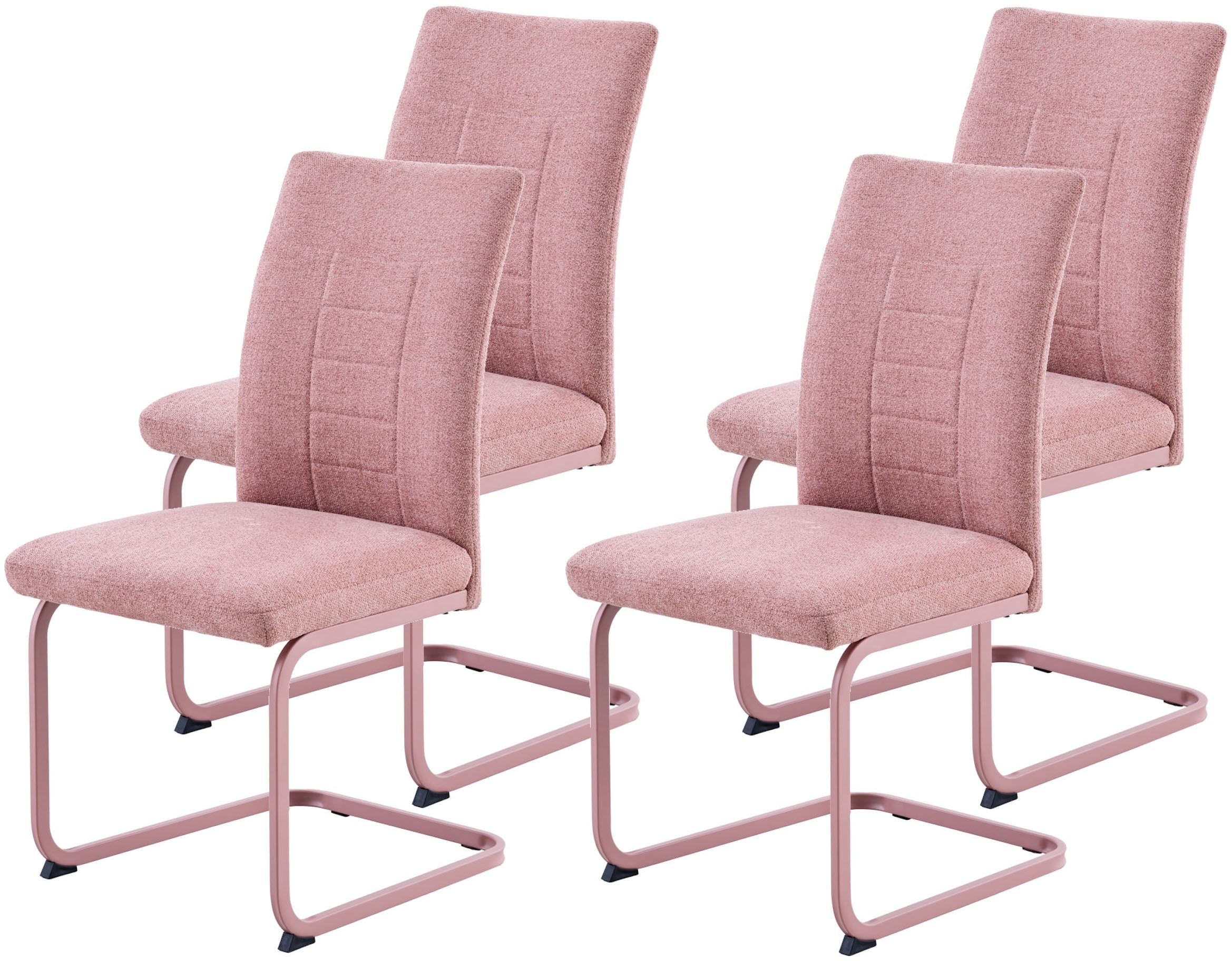 HELA Freischwinger "AUGUSTA" (Set) 4 Stk.XL-Sitzbreite, Wellenfederung, 140 günstig online kaufen