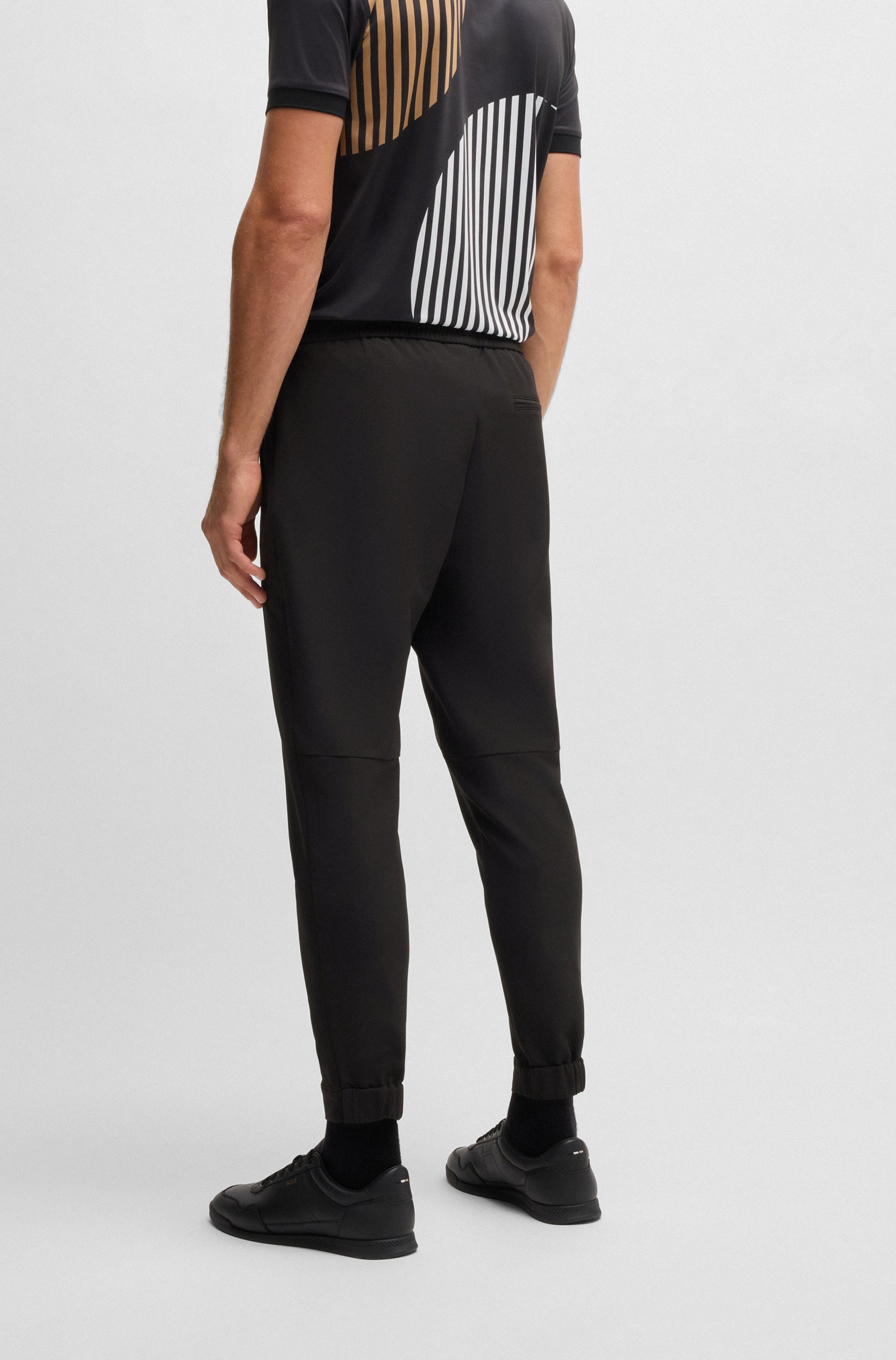 BOSS GREEN Stretch-Hose »T_Flex«, mit elastischem Bund und Kordelzug