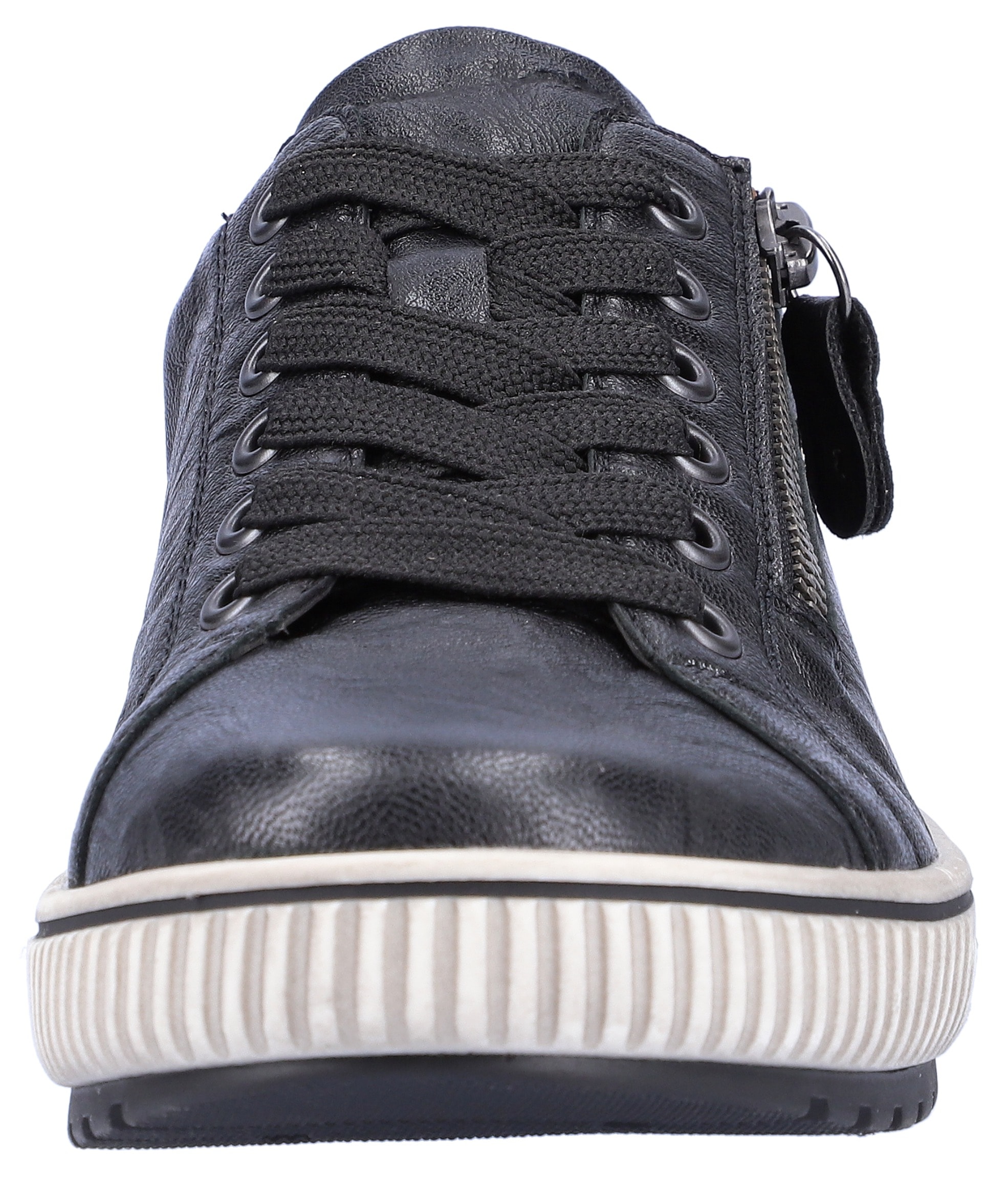 Remonte Plateausneaker, Freizeitschuh, Halbschuh, Schnürschuh mit Außenreißverschluss