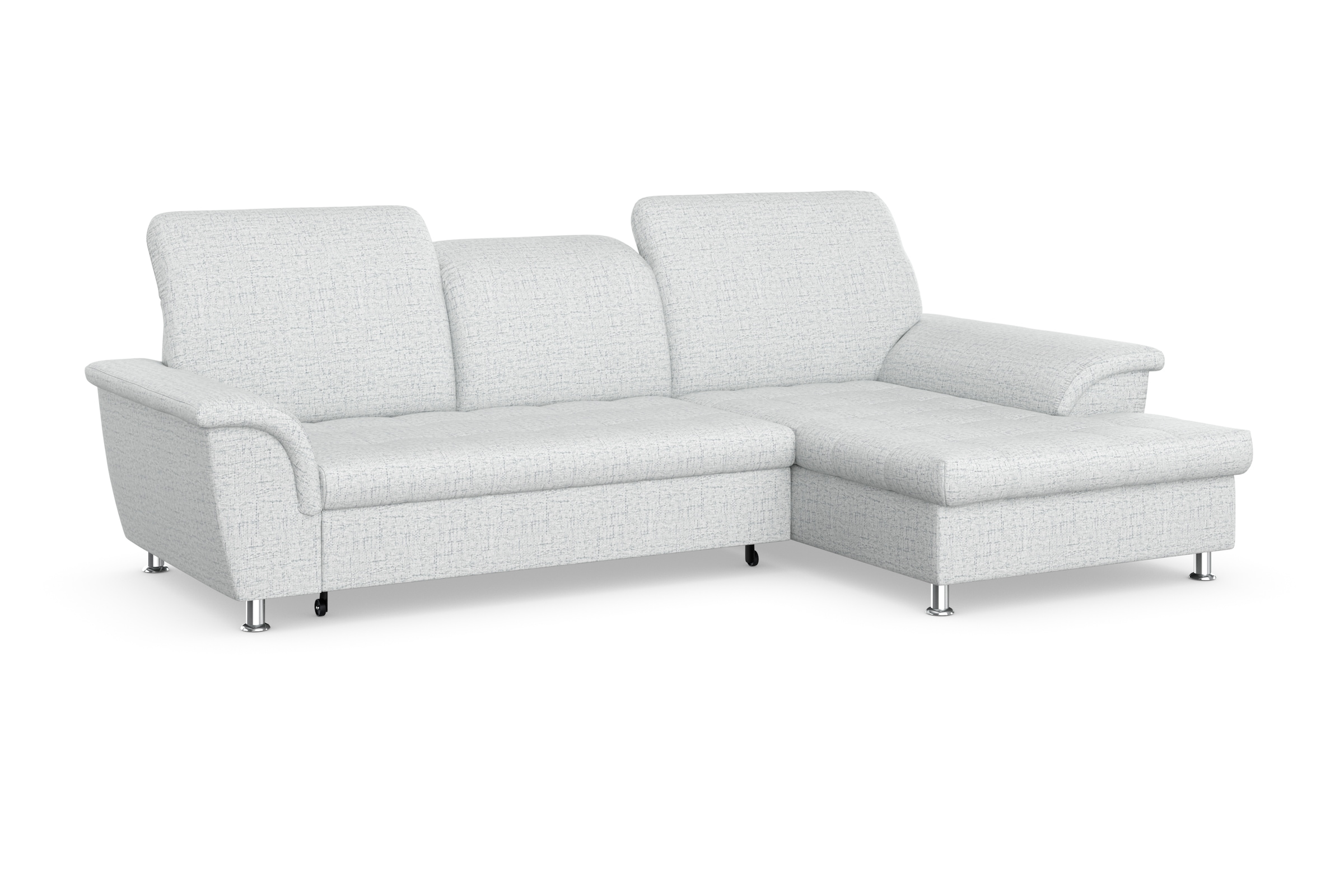 DOMO collection Ecksofa Franzi, wahlweise mit Bettfunktion, Bettkasten und Kopfteilverstellung