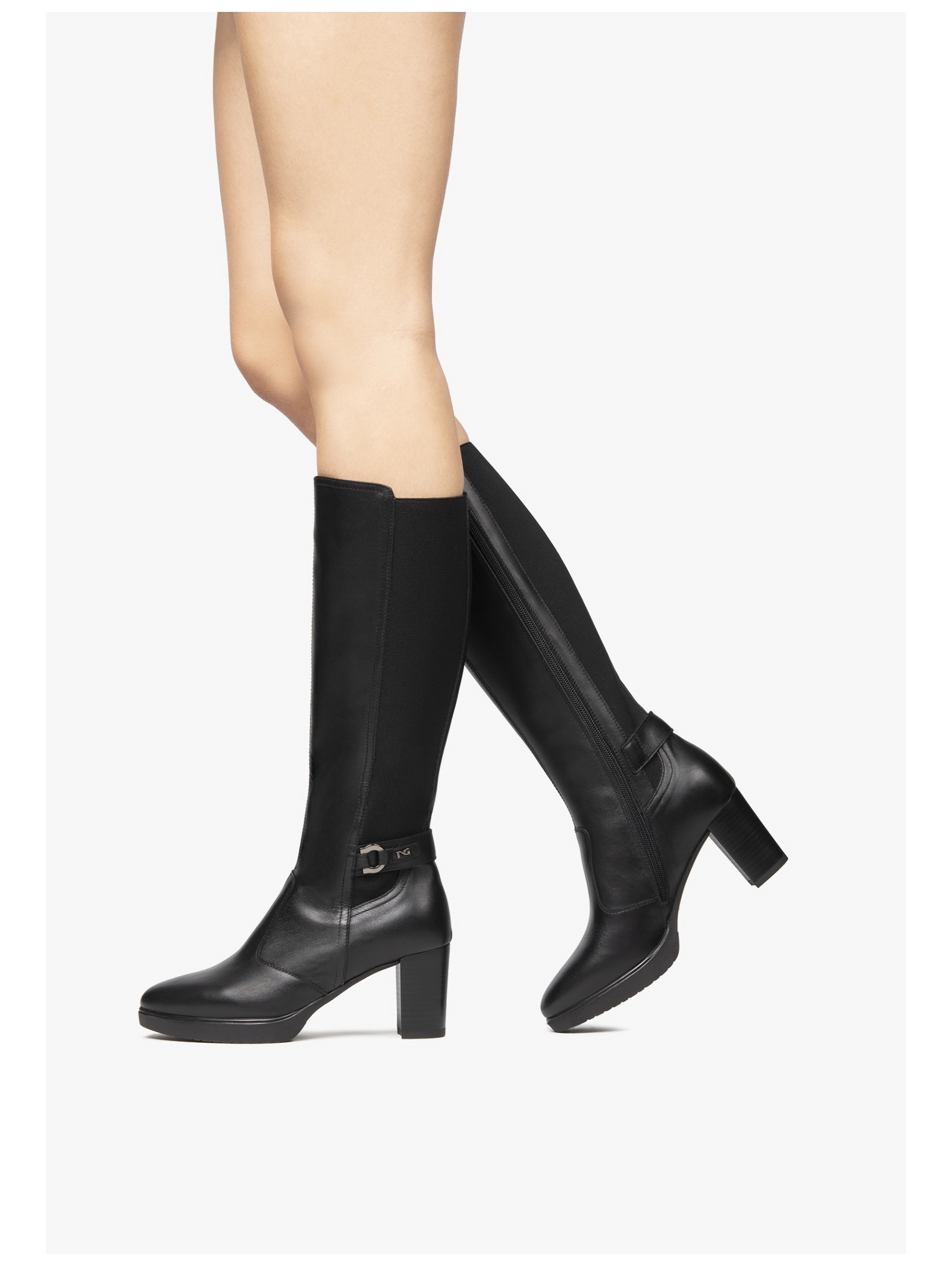 Nero Giardini High-Heel-Stiefel »Nero Giardini Stiefel Leder/Textil«