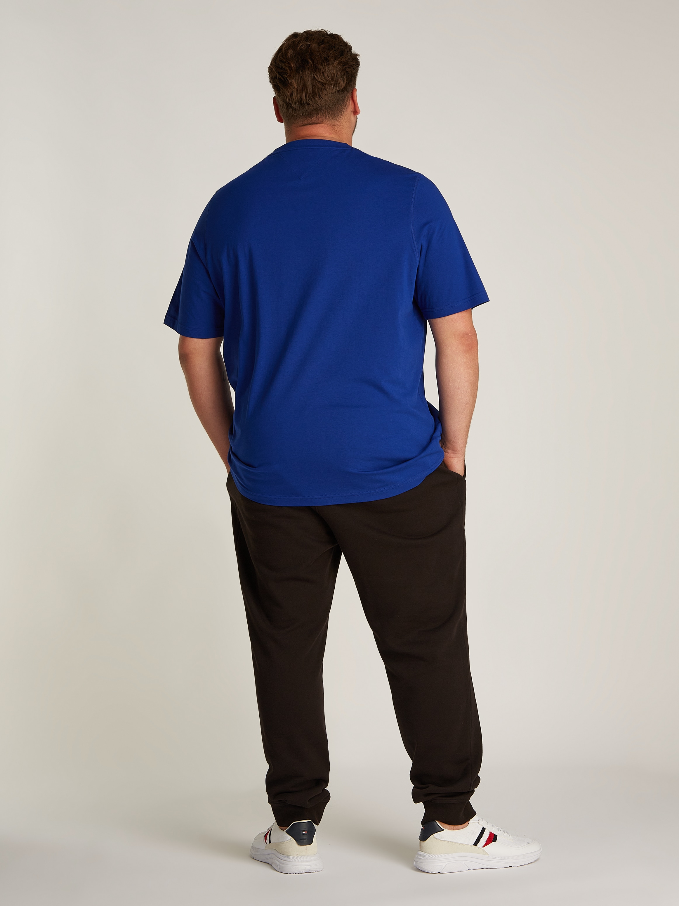 Tommy Hilfiger Big & Tall Rundhalsshirt »BT-BIG RWB HILFIGER TEE-B«, in Großen Größen, Logodruck
