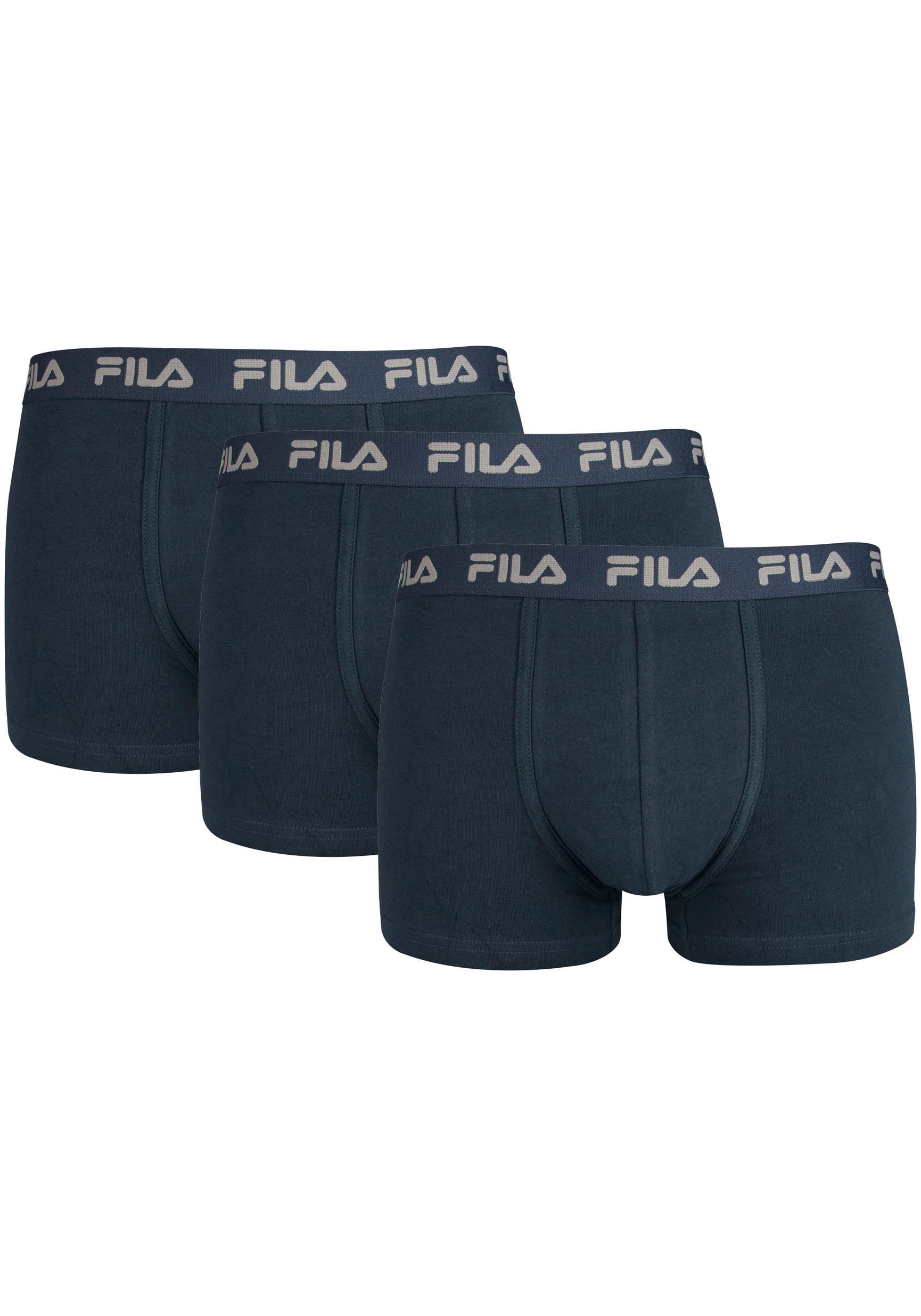 Boxershorts, (3er Pack), mit elastischem Logobund