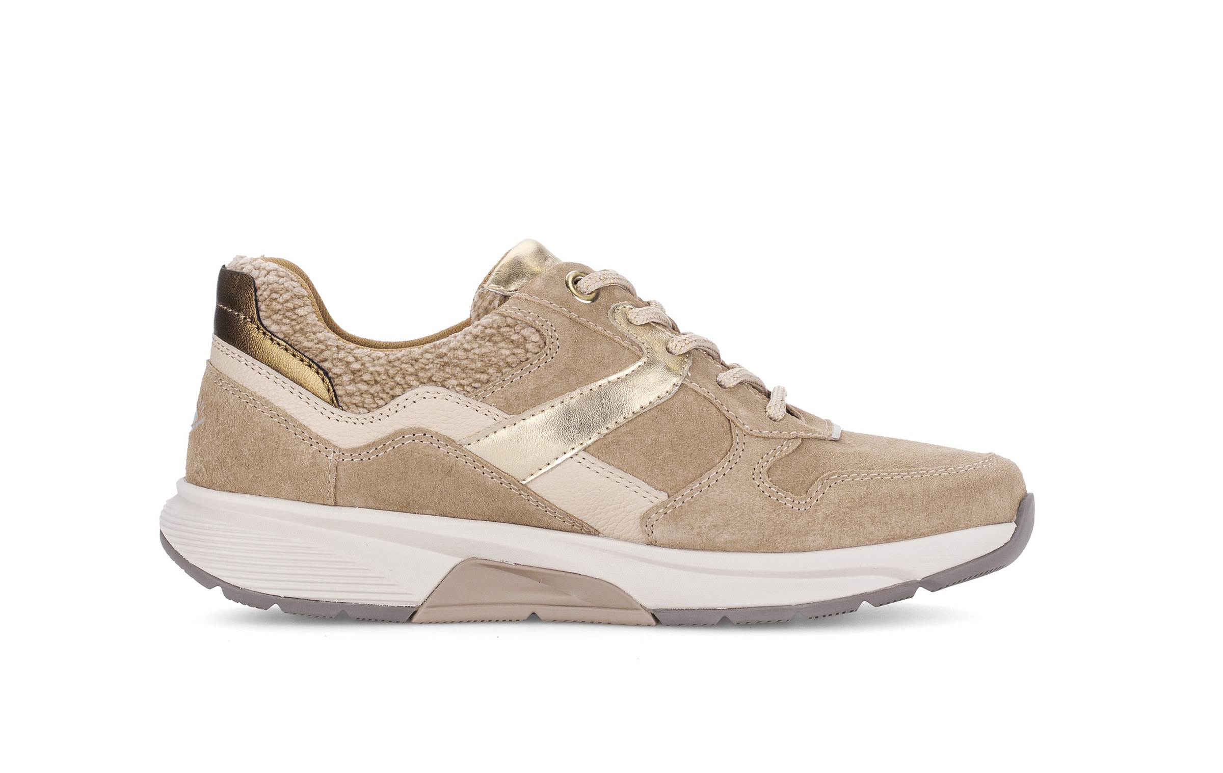 rollingsoft Keilsneaker  Freizeitschuh, Halbschuh, Schnürer mit Kontrastbesätzen