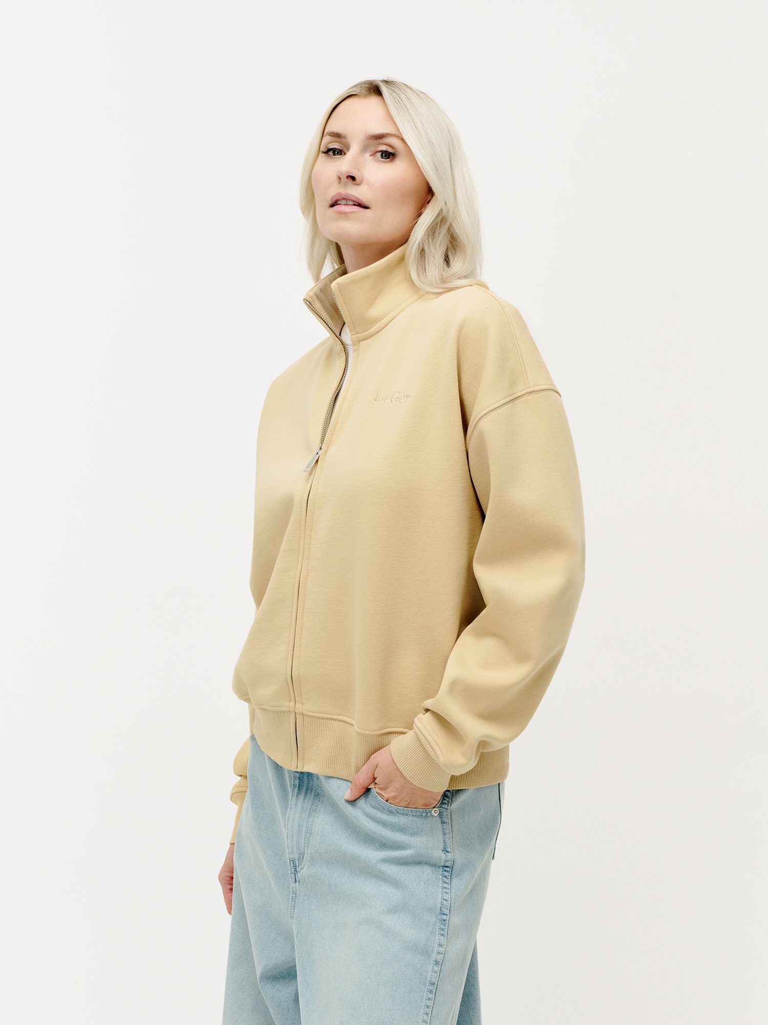 LeGer Sweatjacke "Tanisha, LeGer by Lena Gercke" locker geschnitten, mit St günstig online kaufen