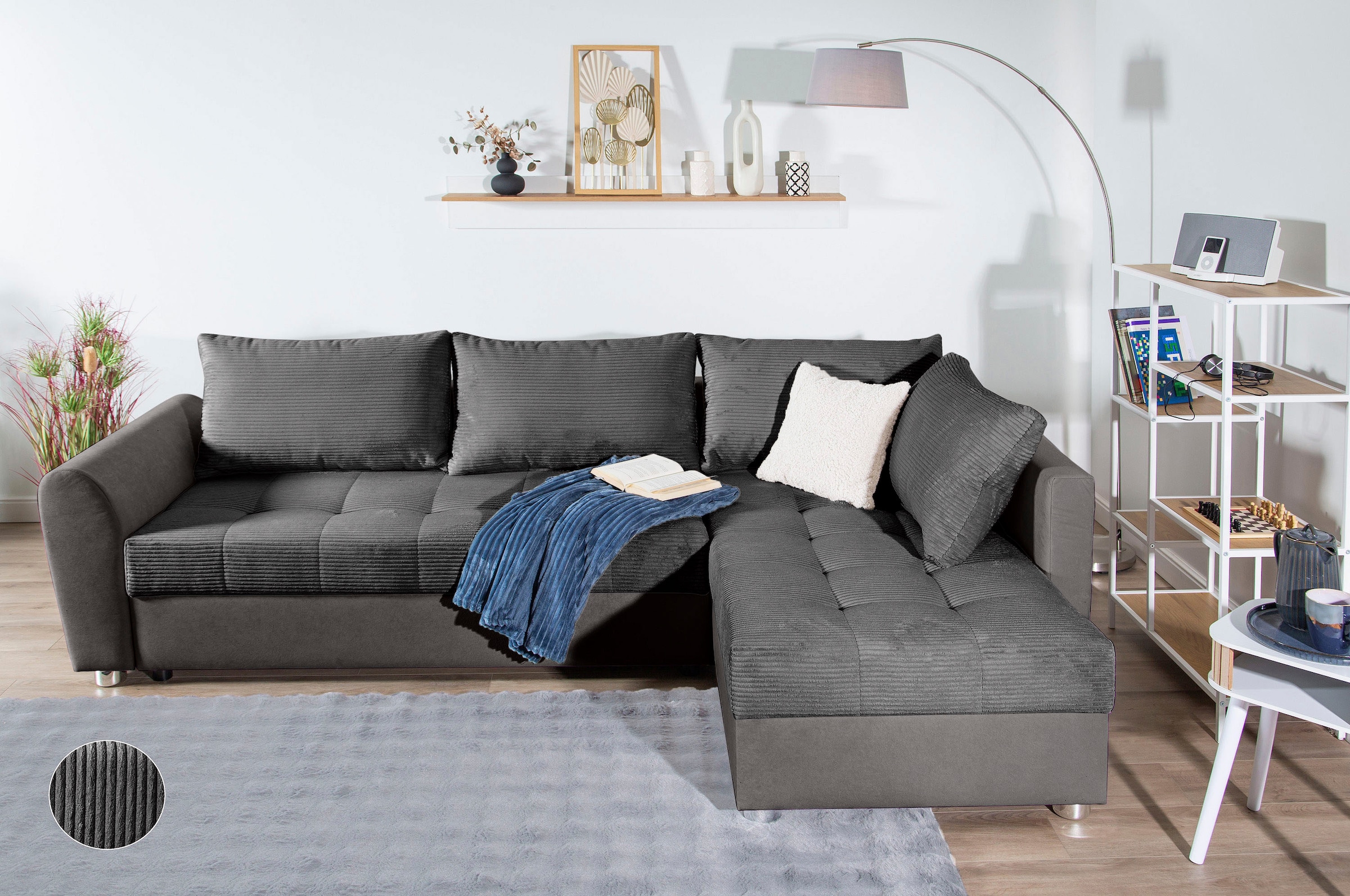 COLLECTION AB Ecksofa "JANA XL-Sofa L-Form", inkl. Bettfunktion, Bettkasten günstig online kaufen