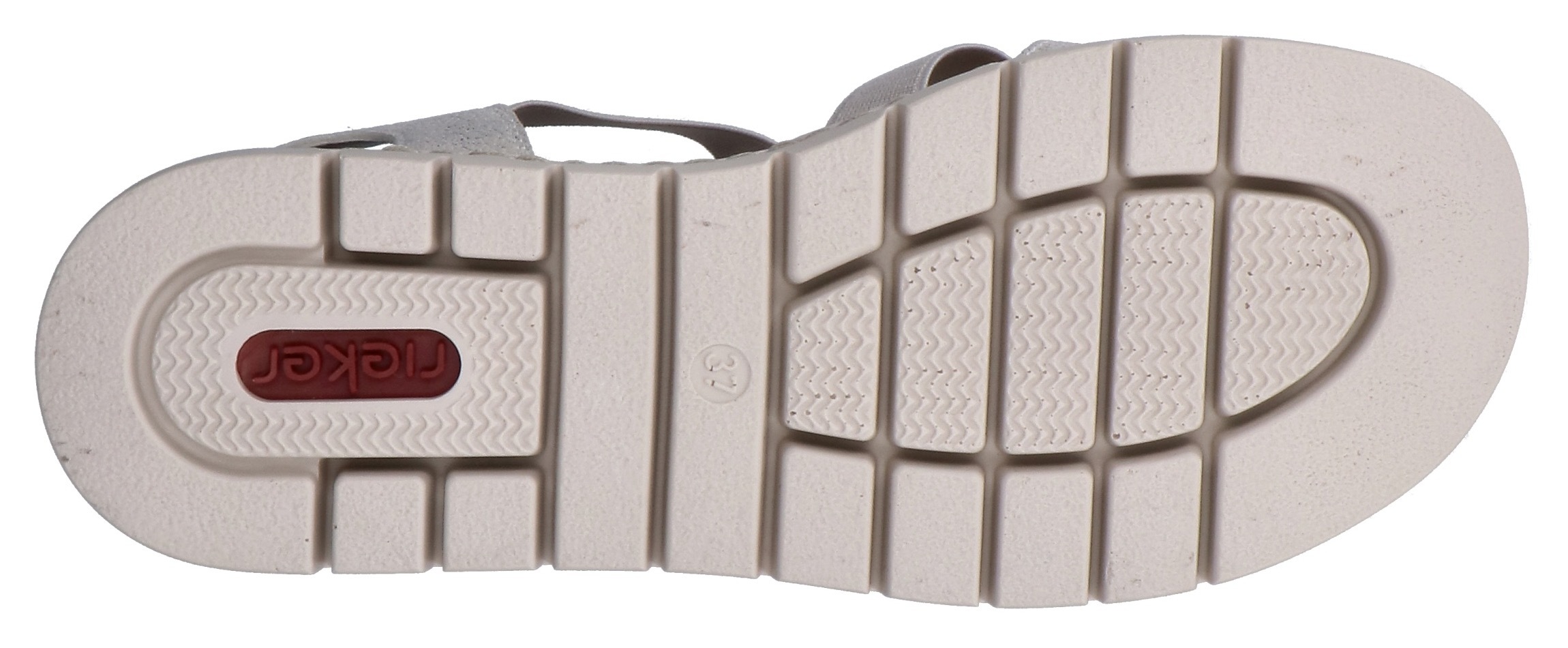 Rieker Keilsandalette  Keilsandalette, Plateausandale, Sommerschuh in Metallic-Optik