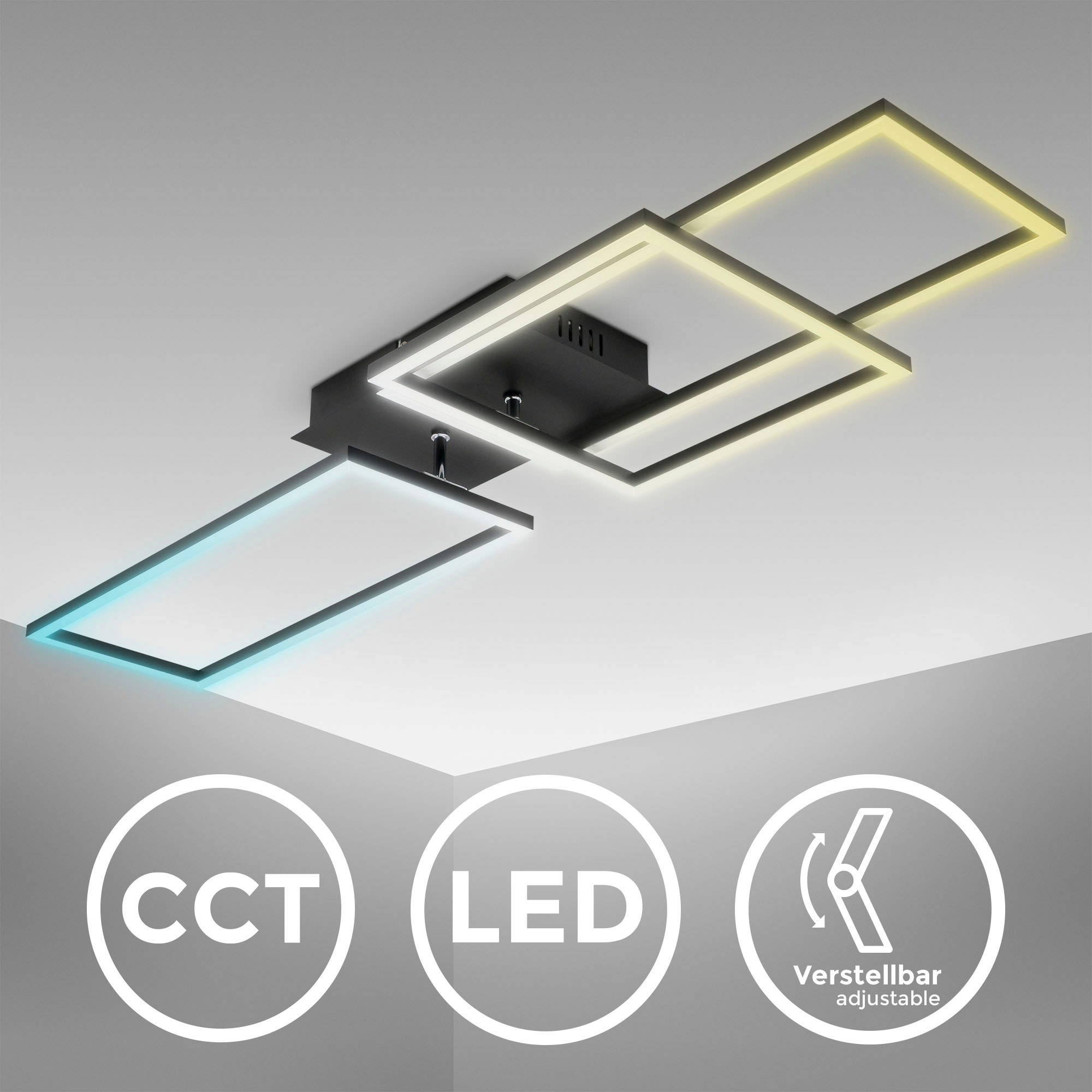 LED Deckenleuchte mit Fernbedienung. LED-Platine 40 Watt, 4.000lm, Farbtemperatur...