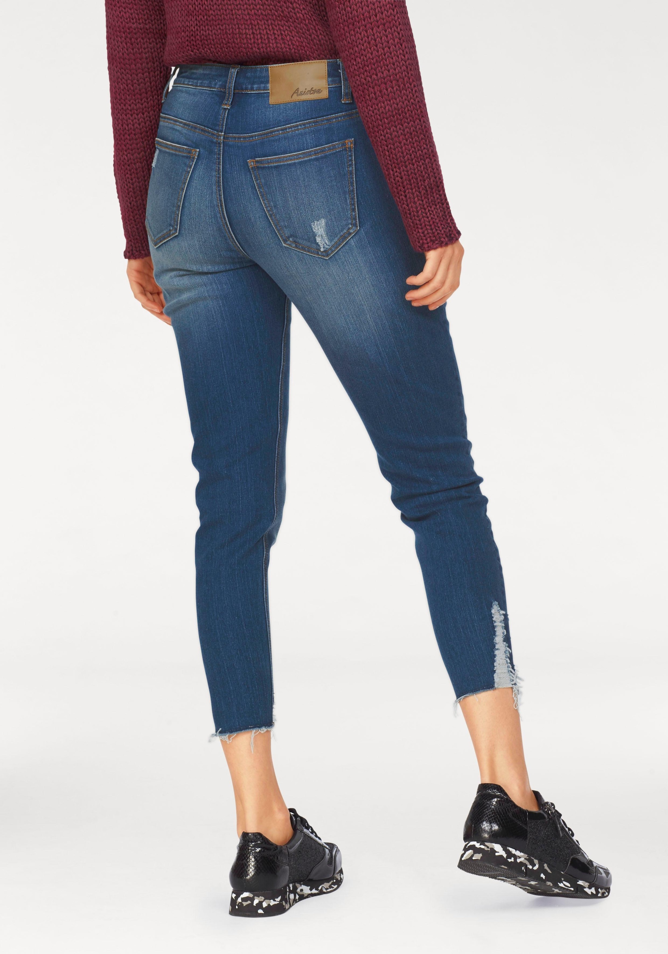 Aniston CASUAL Skinny-fit-Jeans, mit Destroyed-Effekt günstig online kaufen