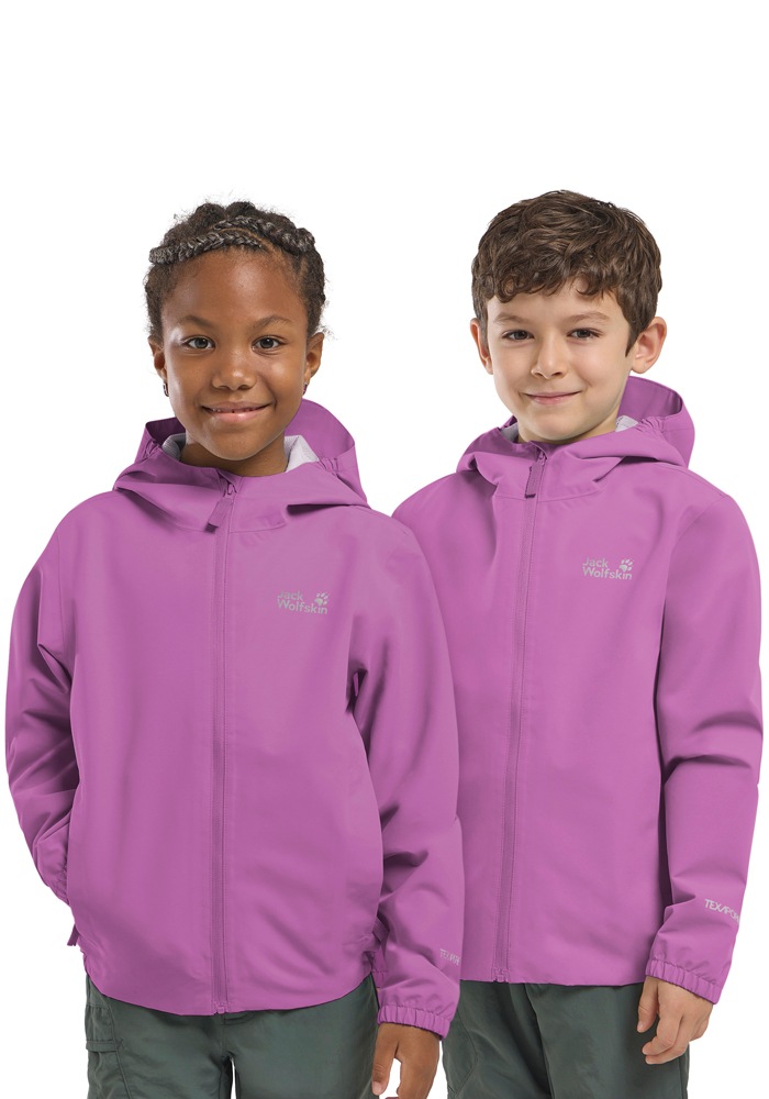 JACK WOLFSKIN Kinder Outdoorjacke "FLAZE JACKET K"foxglove, Gr. 116, Obermaterial: 100% POLYESTER; Futter: 100% POLYESTER, Jacken