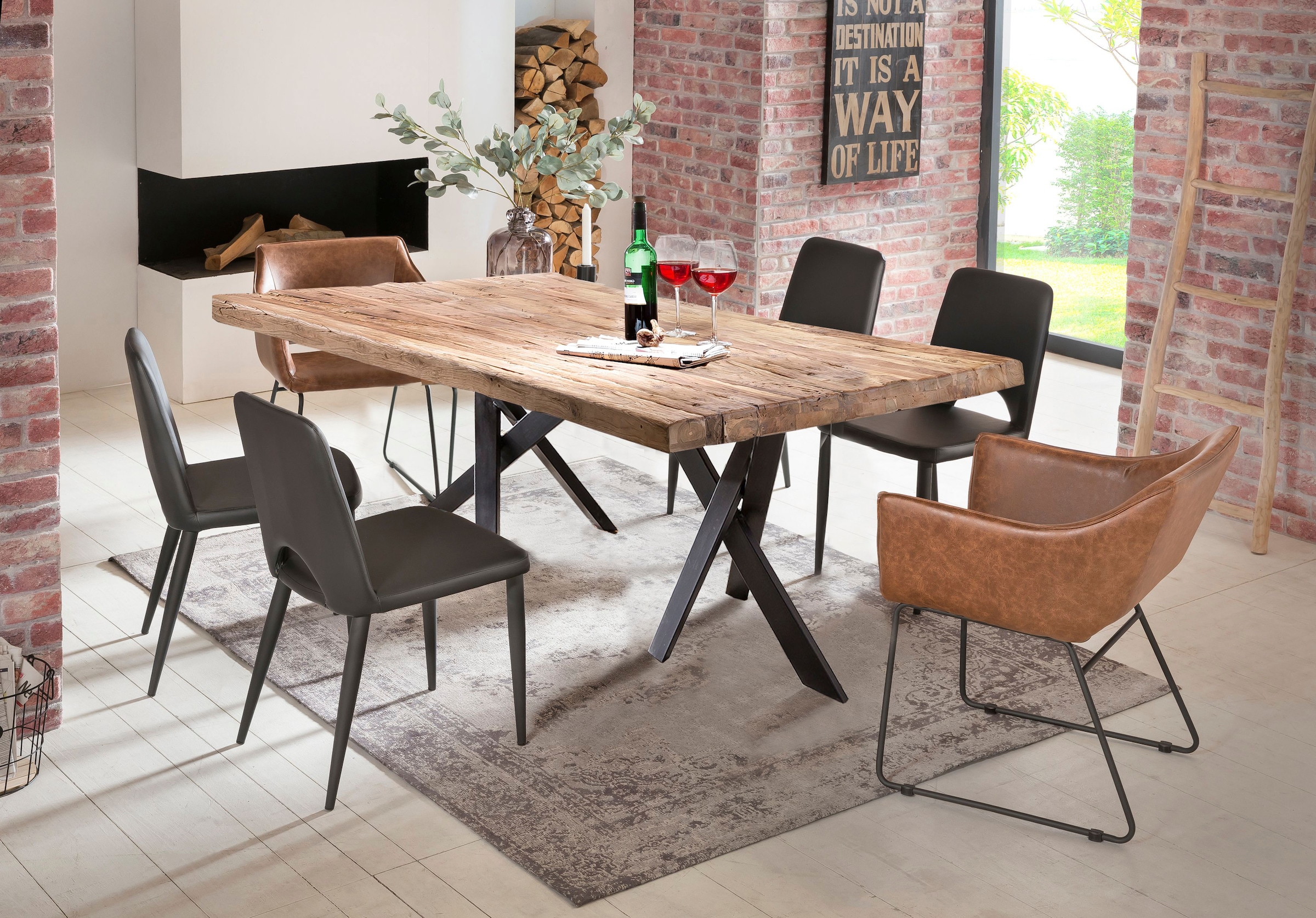 SIT Esstisch, nachhaltig aus recyceltem Holz