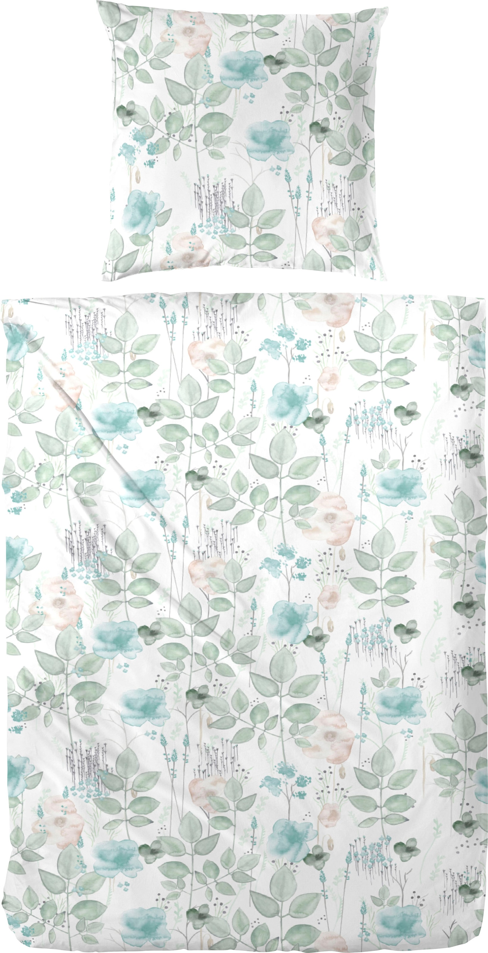 Primera Bettwäsche "Aquaflower" mit zarten Blumen günstig online kaufen