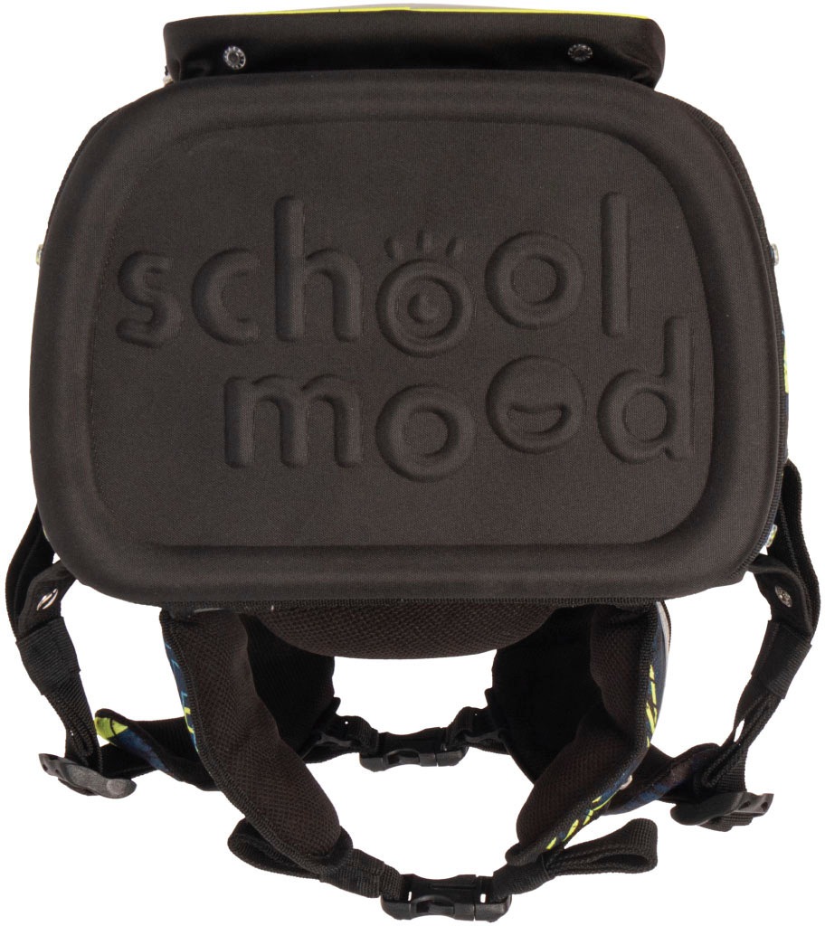 SCHOOL-MOOD® Schulranzen »Rebel Air+, Elias (Rennwagen)«, retroreflektierende Flächen, aus recyceltem Material