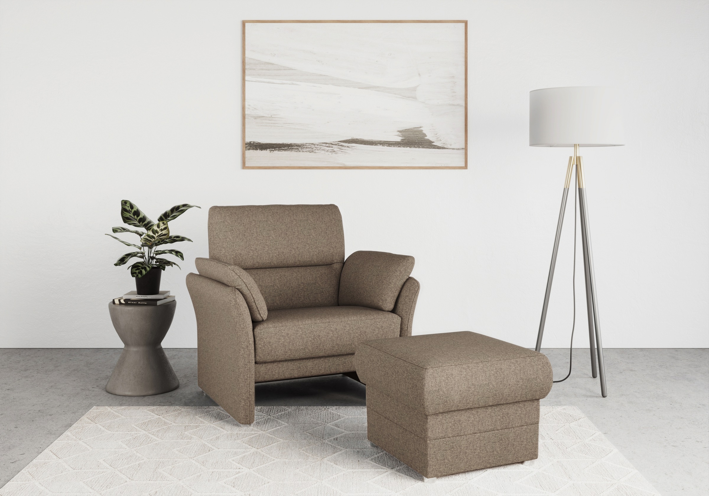 DOMO collection Sessel »Pina Cocktailsessel«, Passender Sessel zur Serie, mit Federkern