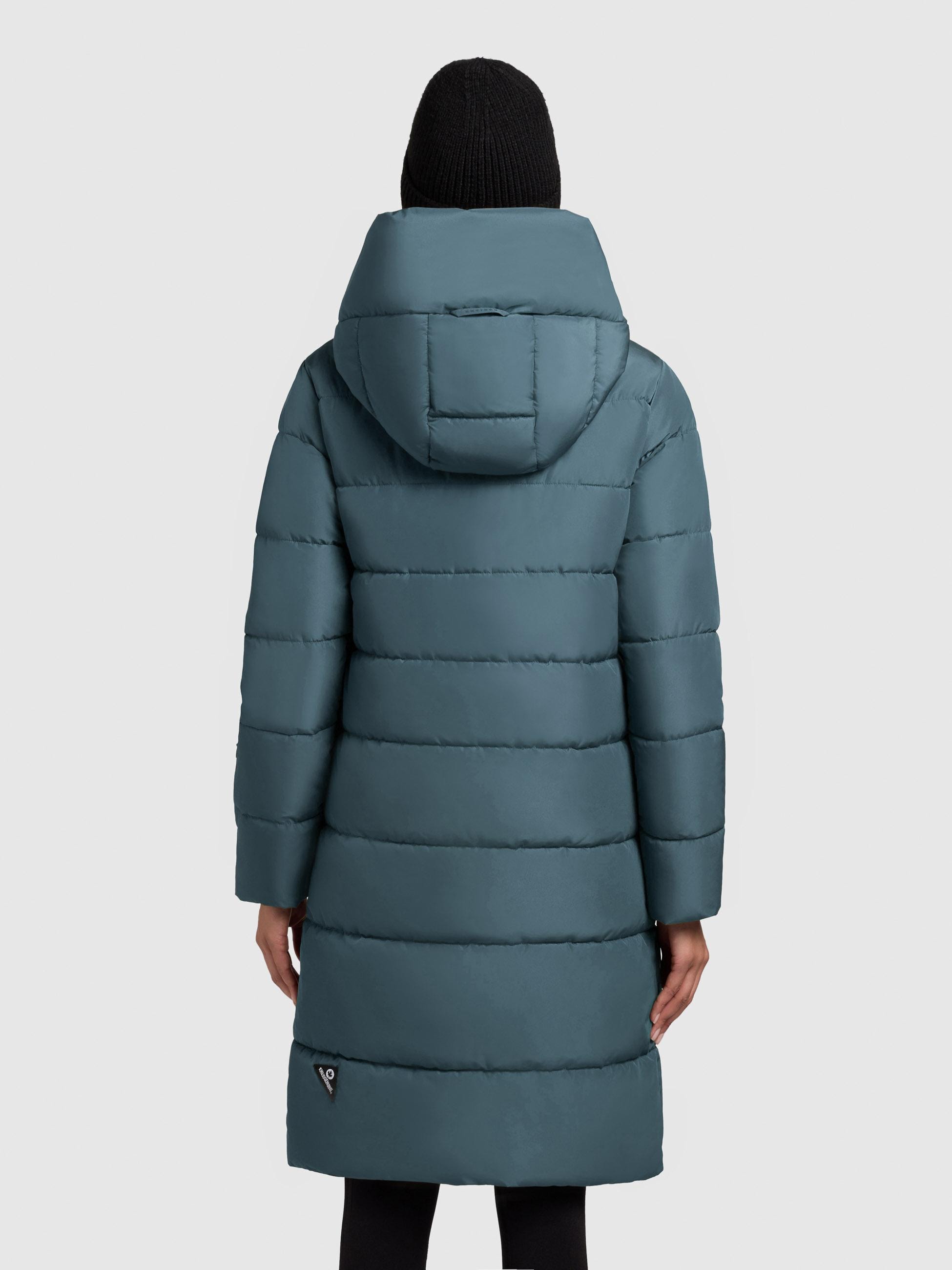 khujo Steppmantel »Jilias5-YM«, warmer Damen Wintermantel mit Kapuze und großen Taschen