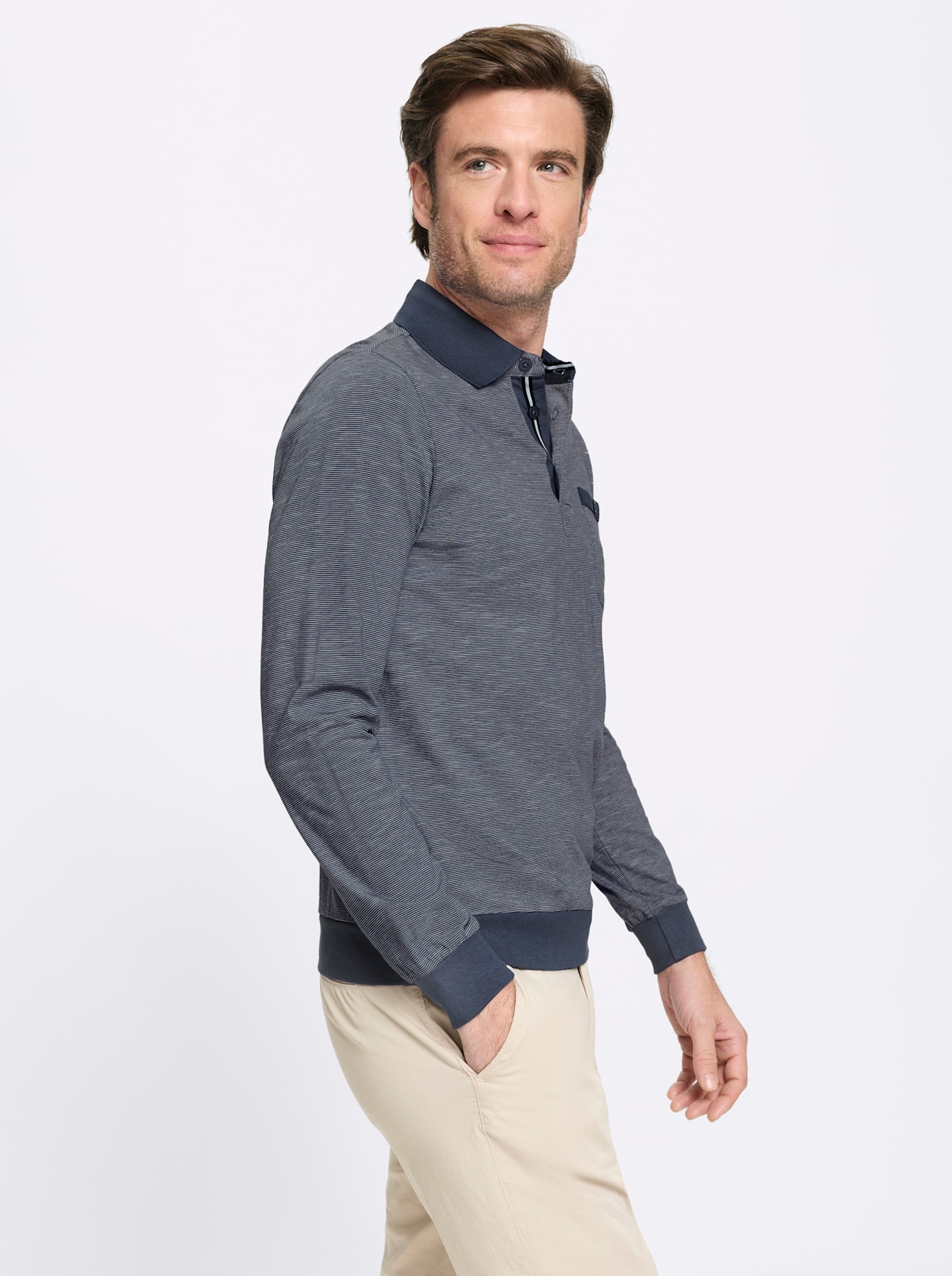 Marco Donati Langarm-Poloshirt »Langarm-Shirt« 1