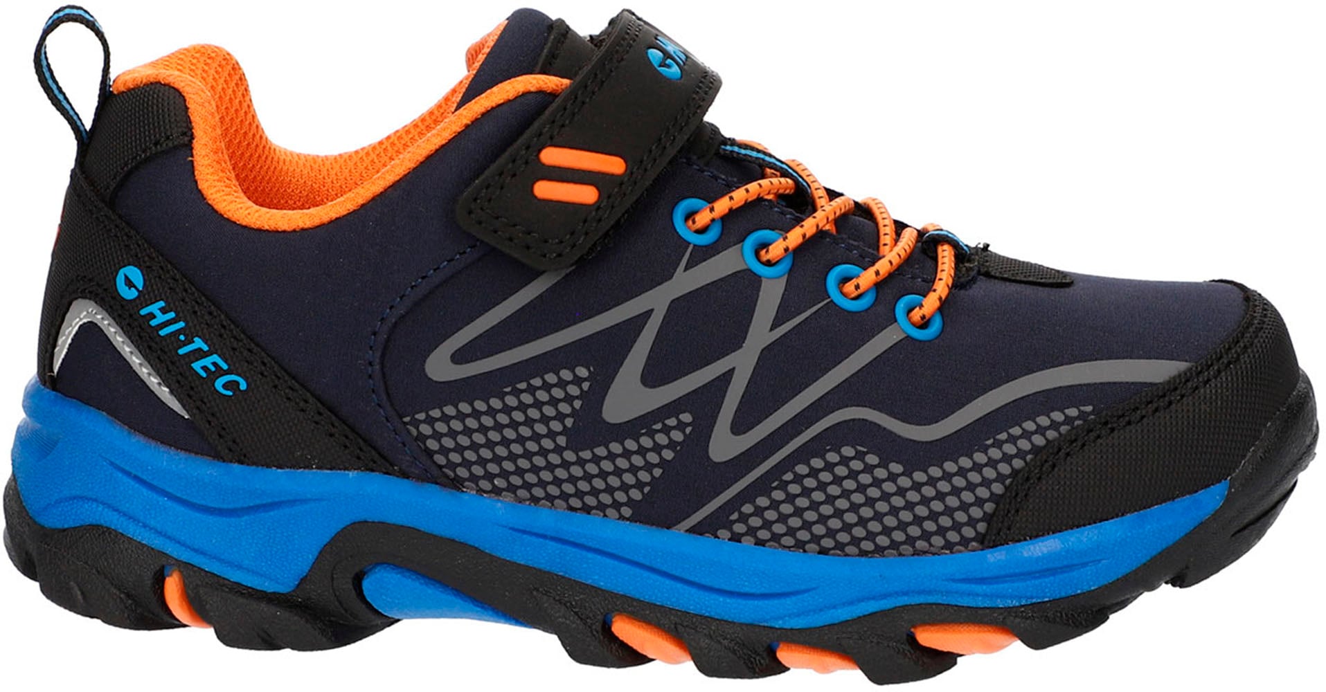 Hi-Tec Outdoorschuh »Hi-Tec Blackout Low Jr«, Klett-/Schnürkombination