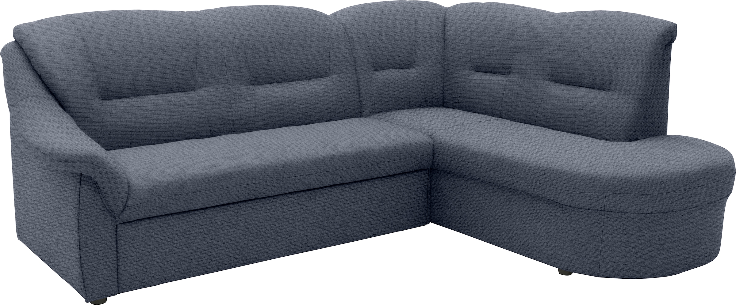 DOMO collection Ecksofa »Faenza für kleine Räume, Stellmaße 232,176cm, komfortabel, L-Form«, mit Ottomane, zeitlos, elegante Armlehnen, wahlweise mit Bettfunktion
