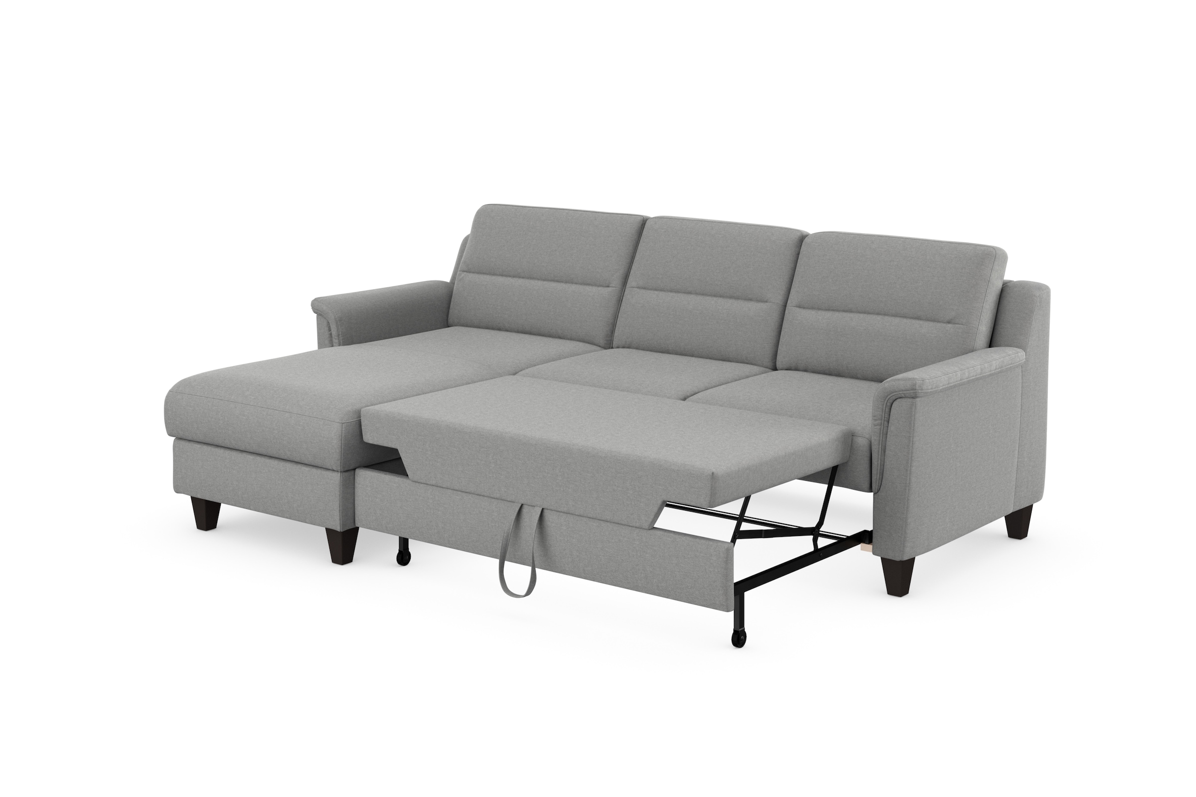 sit&more Ecksofa »Farö L-Form«, inklusive Federkern, wahlweise mit Bettfunktion und Bettkasten