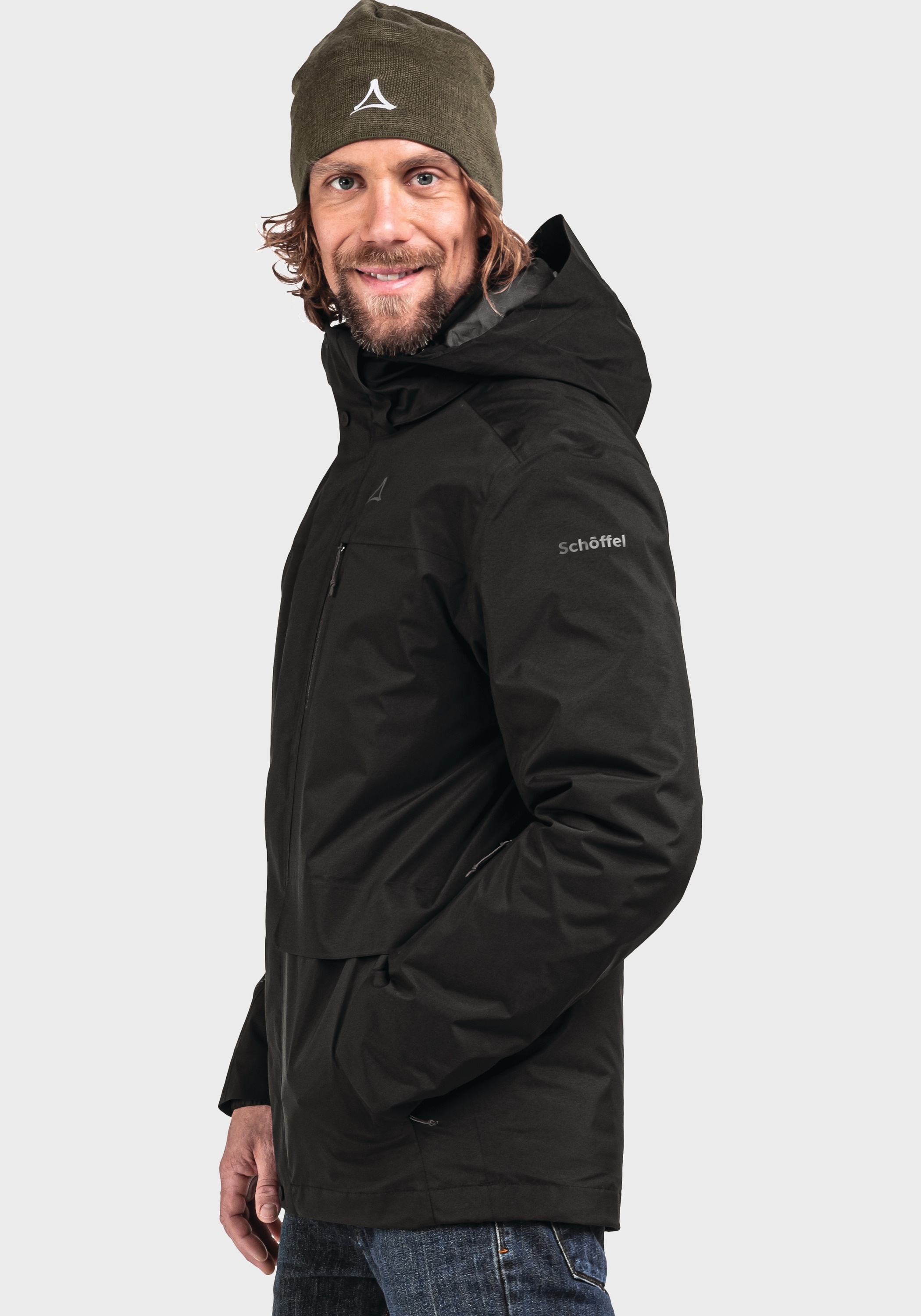 Schöffel Doppeljacke »3in1 Parka Barth M«, mit Kapuze