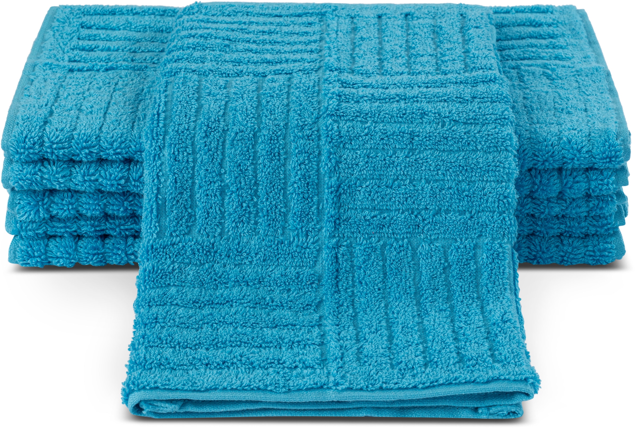 ROSS Gästehandtücher "CARRE" 100% Baumwolle, Rippenstruktur, große Farbausw günstig online kaufen