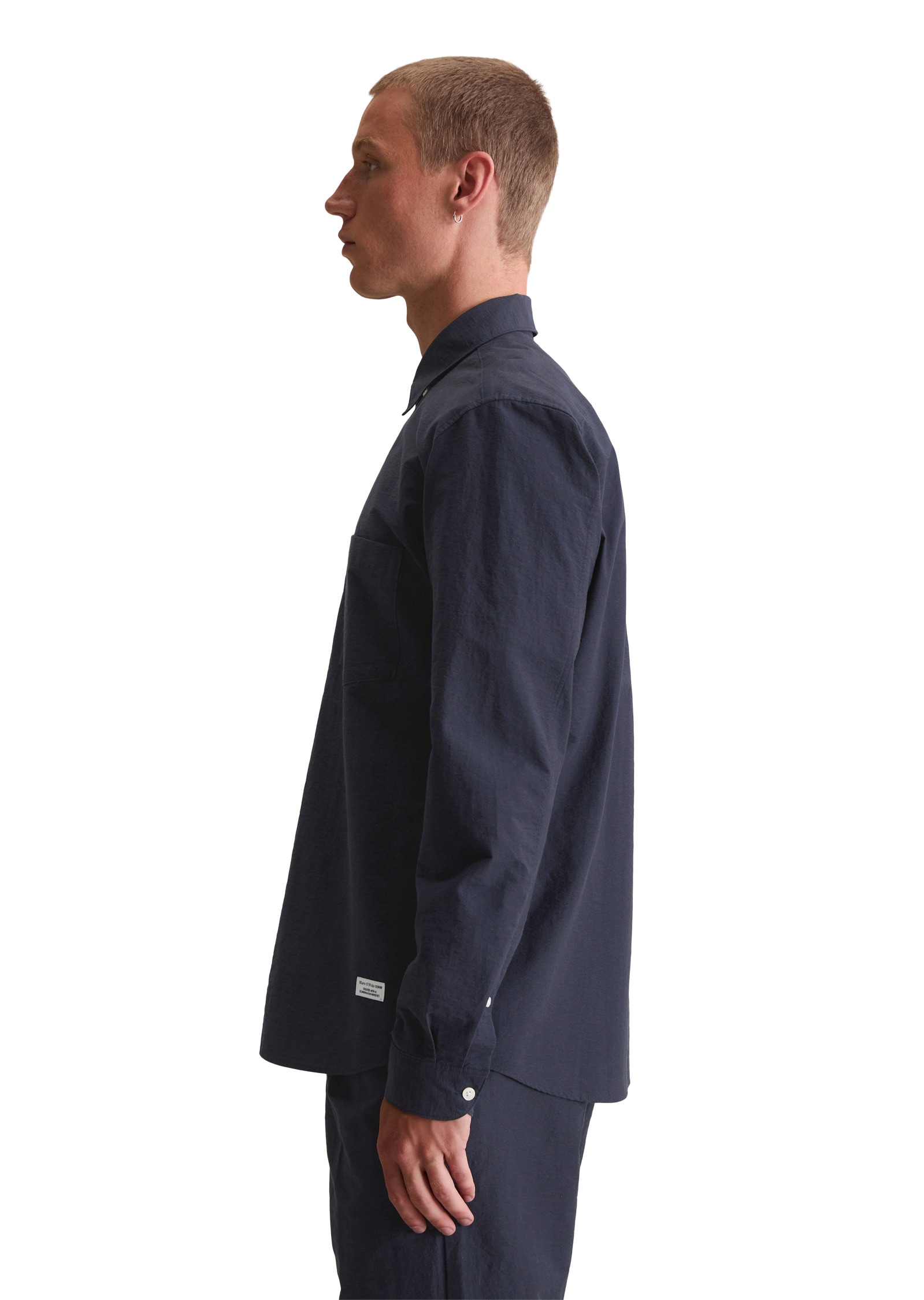 Marc O'Polo DENIM Langarmhemd »mit feiner Crinkle-Struktur«