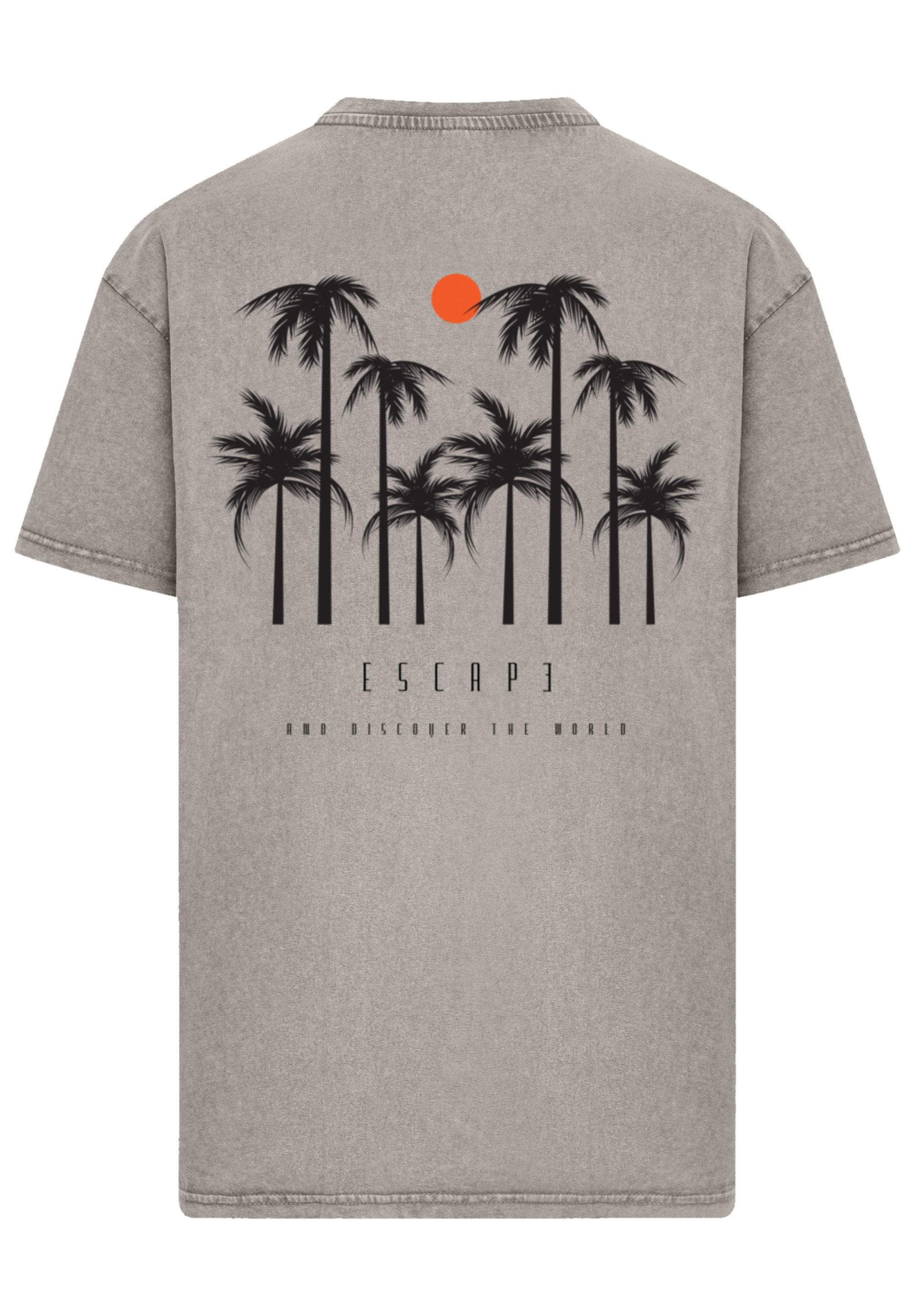 F4NT4STIC T-Shirt »Oversize Escape Discover the World Palm Trees«, Discover the World
