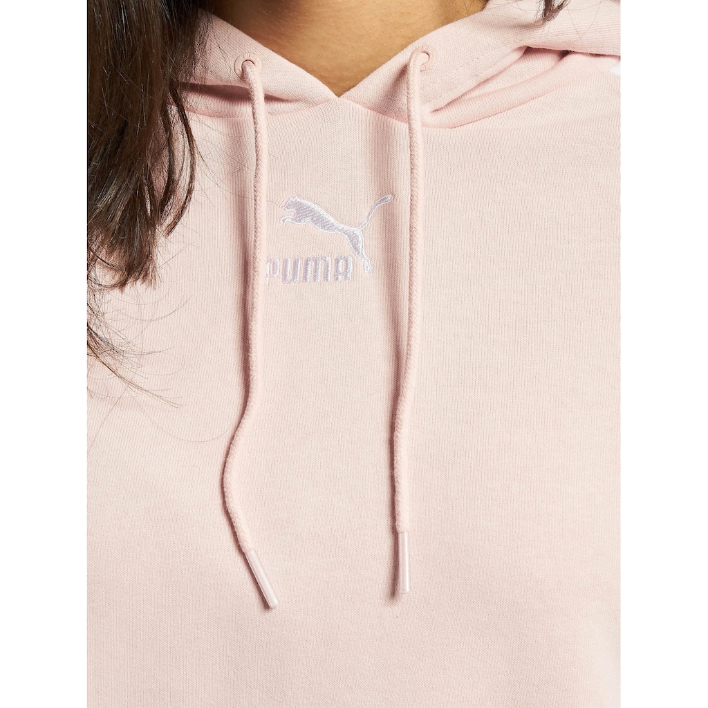 PUMA Kapuzenpullover »Damen Puma Iconic T7 Crop Hoodie«, (1 tlg.)