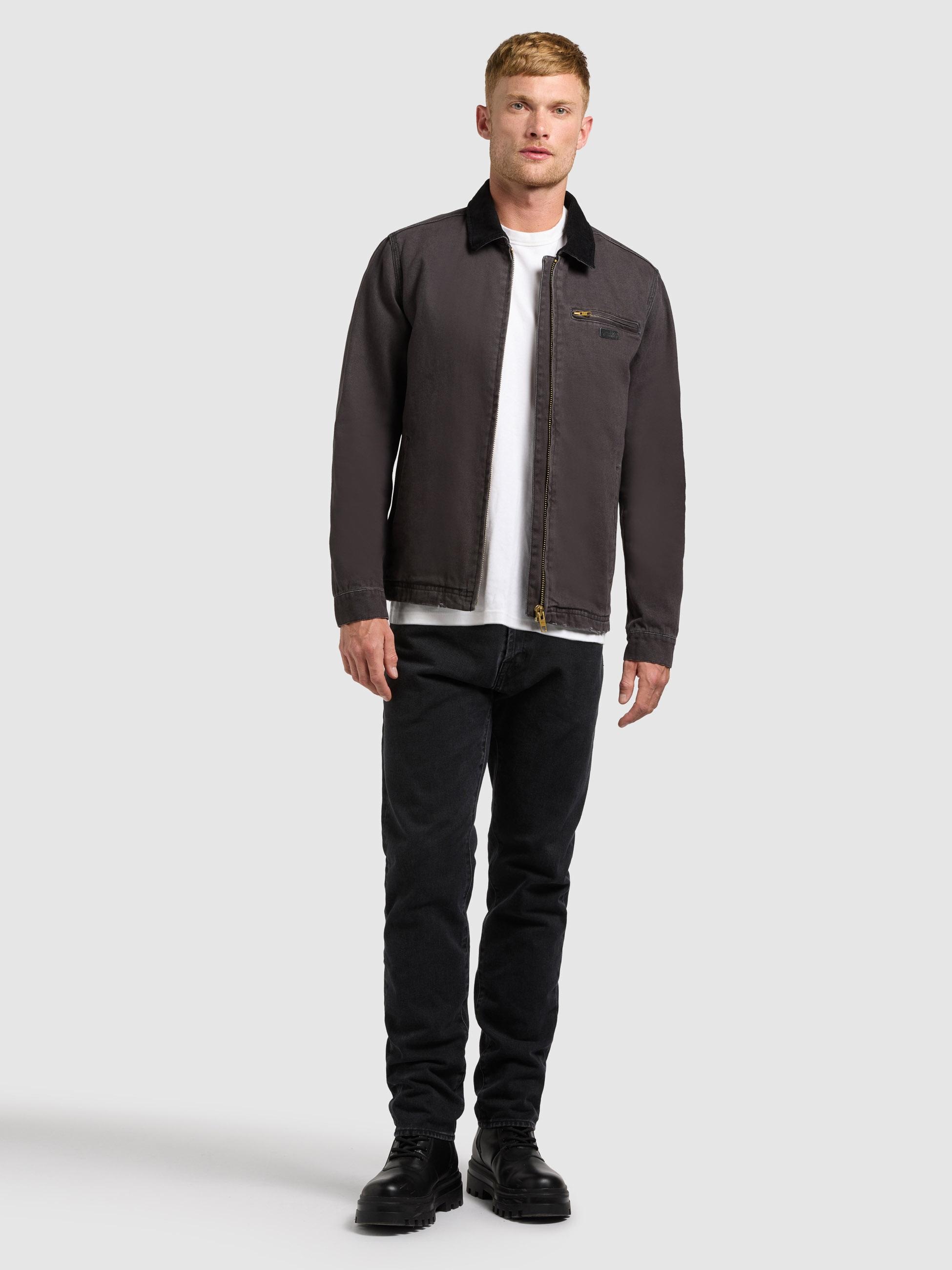 khujo Hemdjacke »Deddy« ohne Kapuze Modische Herren Jacke mit Kordkragen