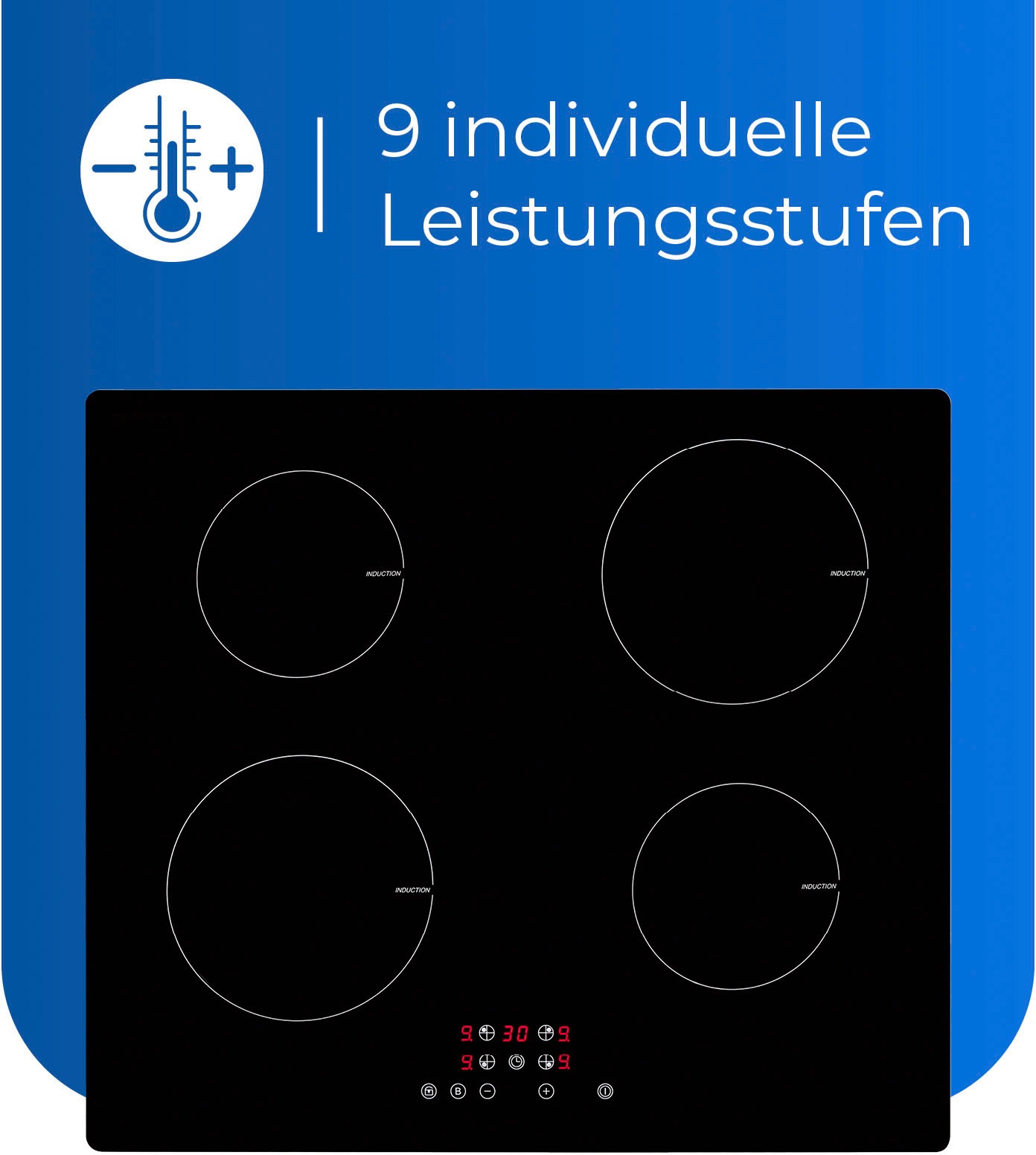exquisit Backofen-Set »EBE76-9-H-020 inox«, mit Teleskopauszug nachrüstbar