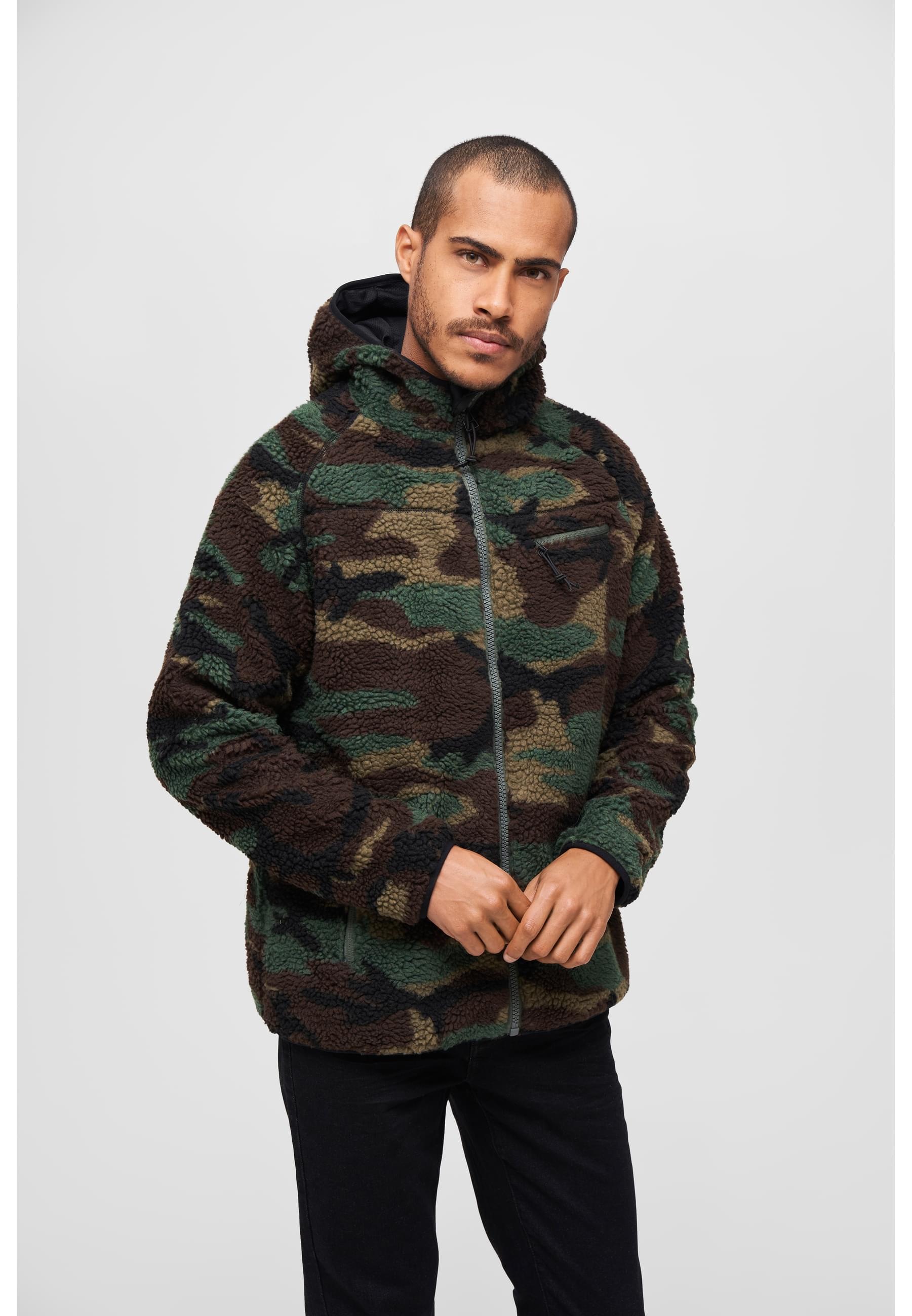 Brandit Anorak »Brandit Herren Teddyfleece Worker Jacket«, (1 St.), mit Kapuze