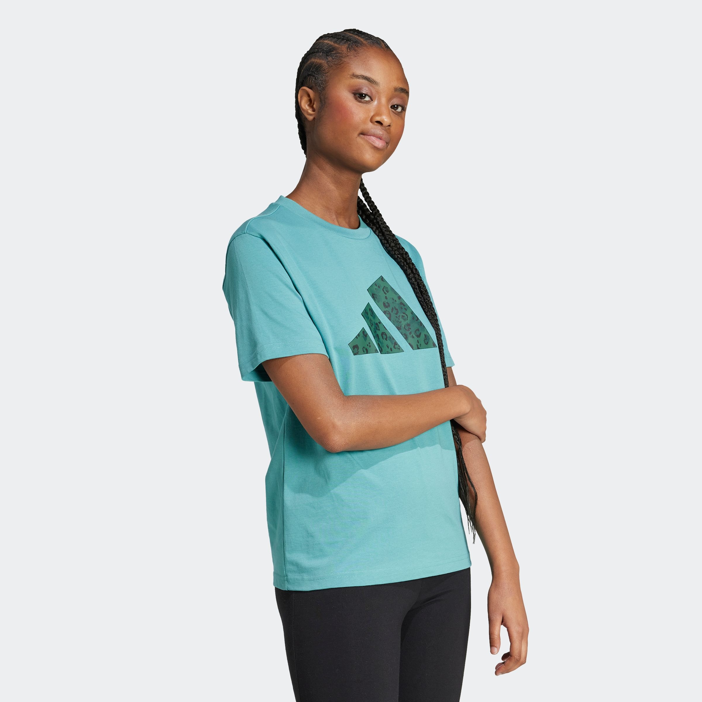 adidas Sportswear T-Shirt "W ANIMAL T" sportlicher Stil, Kurzarm, Rundhalsa günstig online kaufen