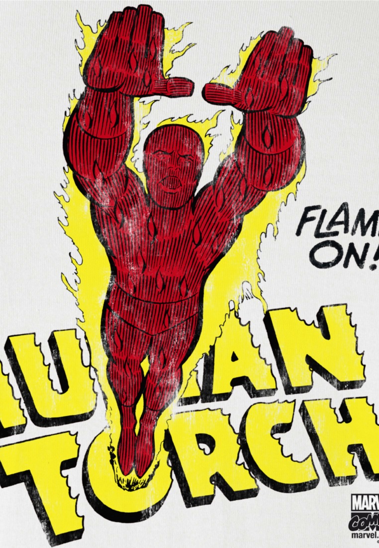 LOGOSHIRT T-Shirt »Human Torch - Marvel«, mit coolem Print
