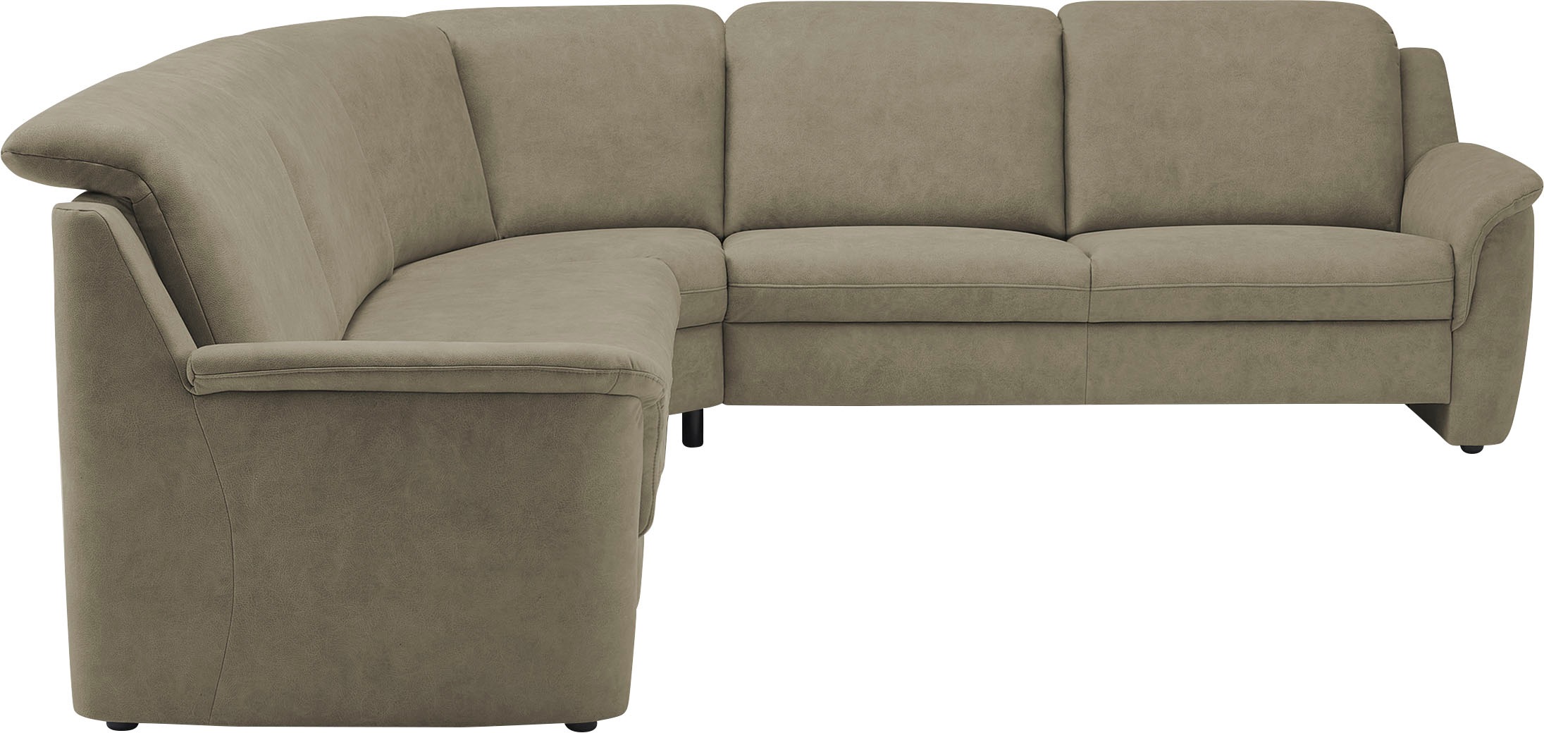 VILLA BECK Ecksofa »Garda L-Form«, (4 St.), inklusive Kopfteilverstellung, Stellmaß 277x245cm