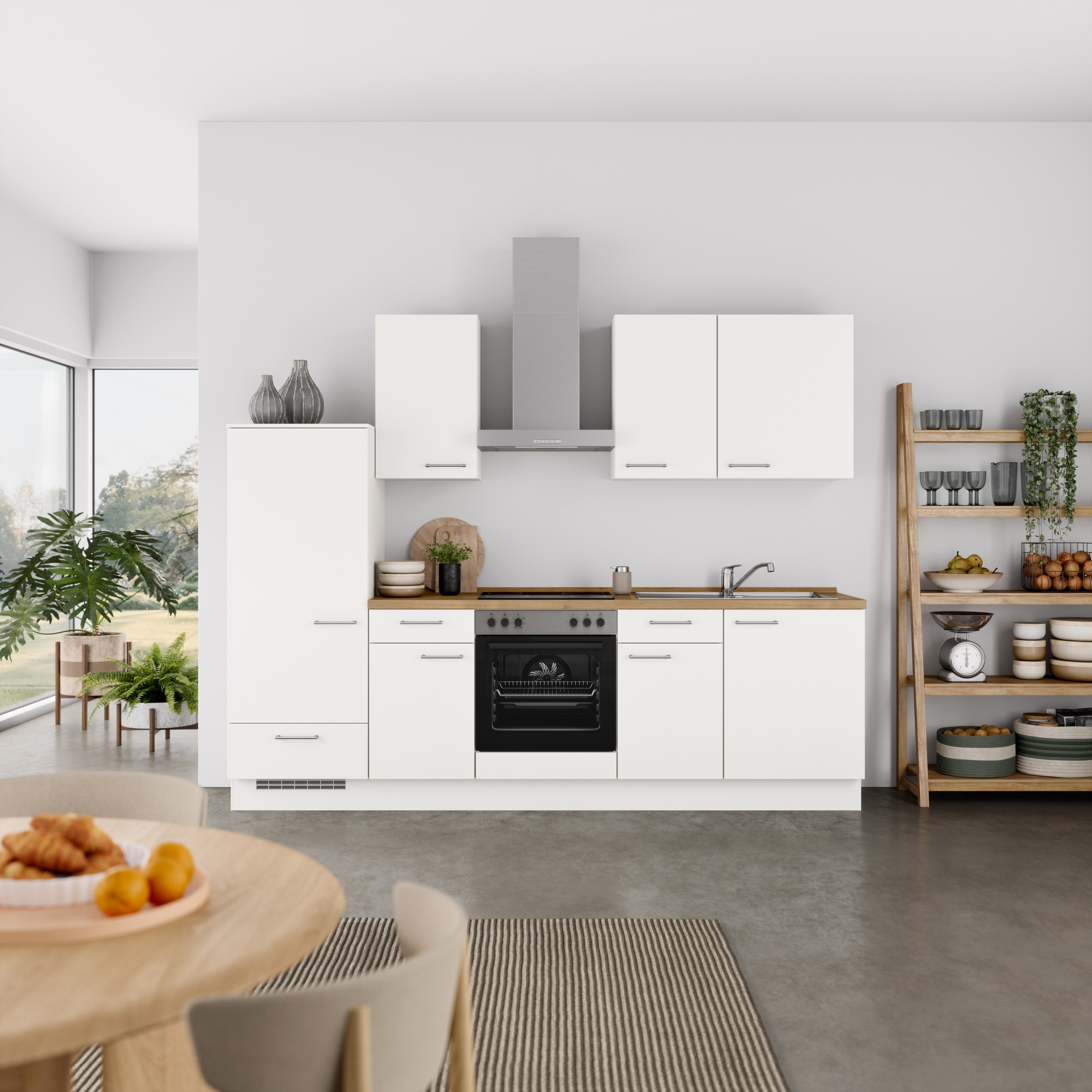 nobilia Küchenzeile ""Laser I", Ausrichtung wählbar, Breite 270 cm" vormont günstig online kaufen