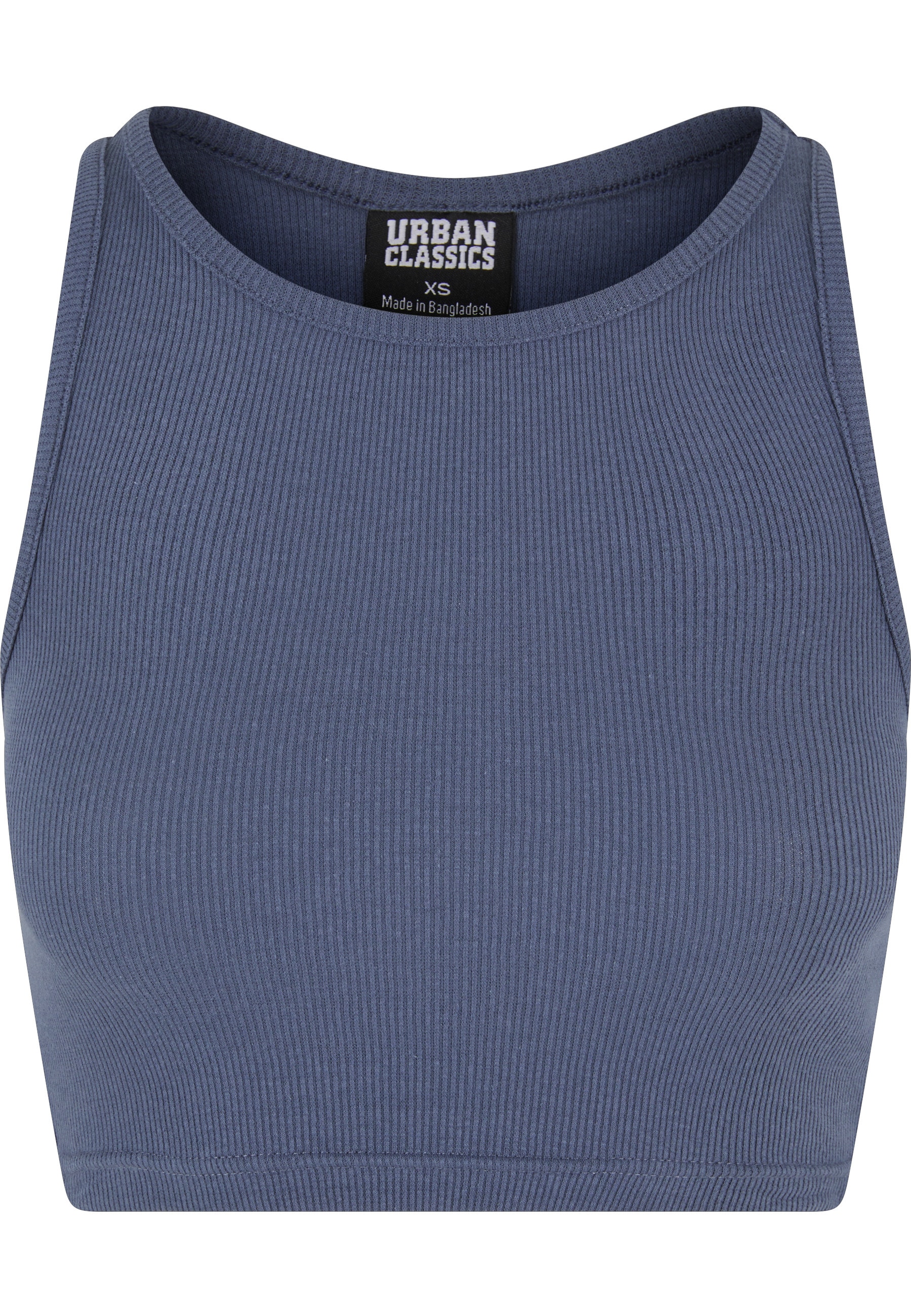 URBAN CLASSICS Tanktop "Urban Classics Damen Ladies Cropped Rib Top" 1 Stk. günstig online kaufen