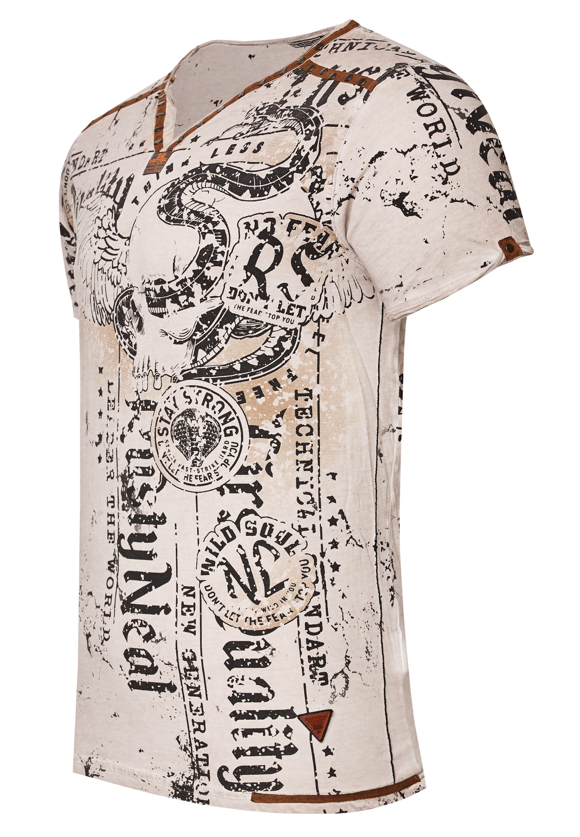 Rusty Neal T-Shirt mit Allover-Druck GE6573