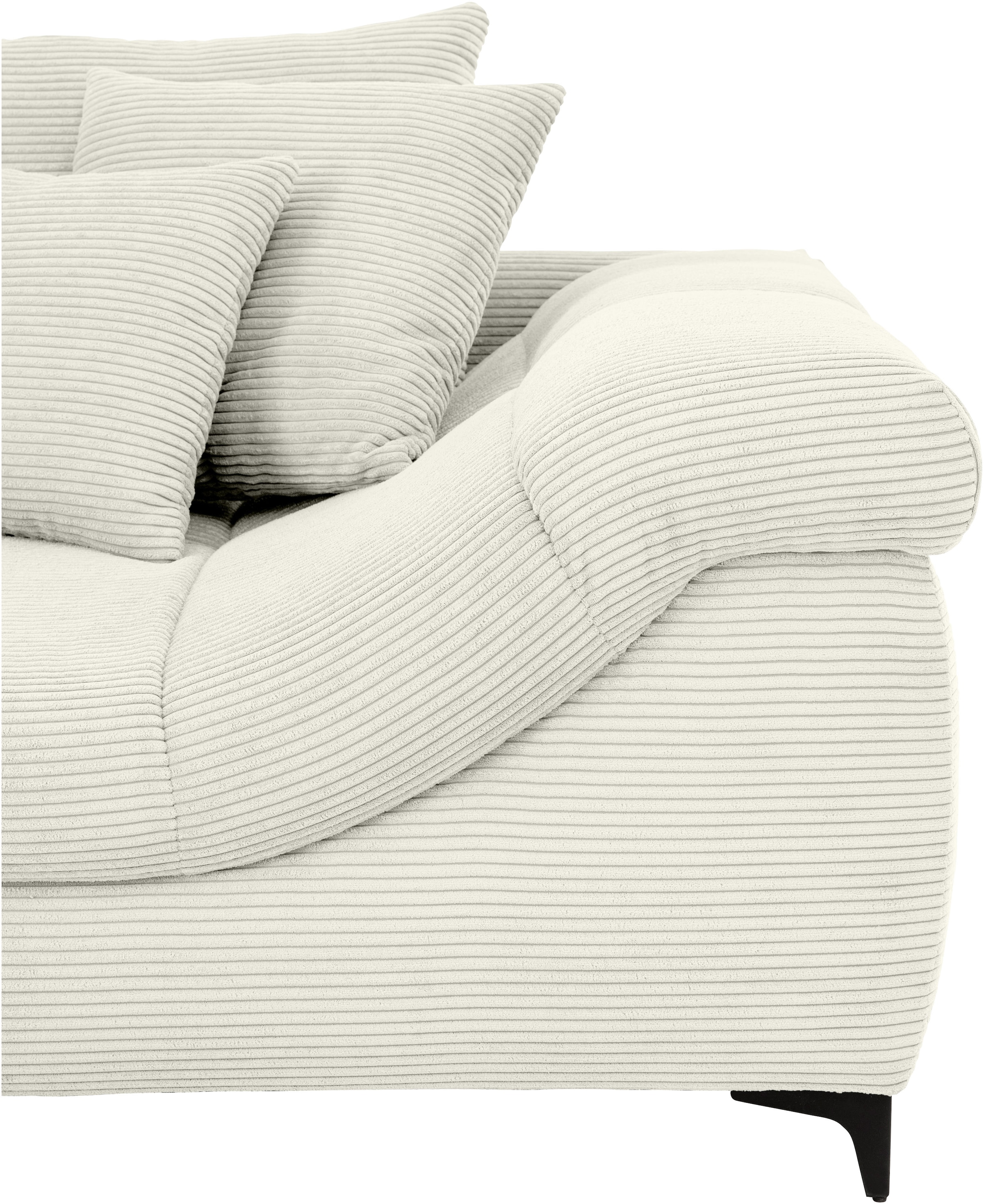 Mr. Couch Ecksofa »Ronaldo, L-Form, wahlweise mit Kaltschaum« mit Kaltschaum, bis 140 kg pro Sitzplatz belastbar